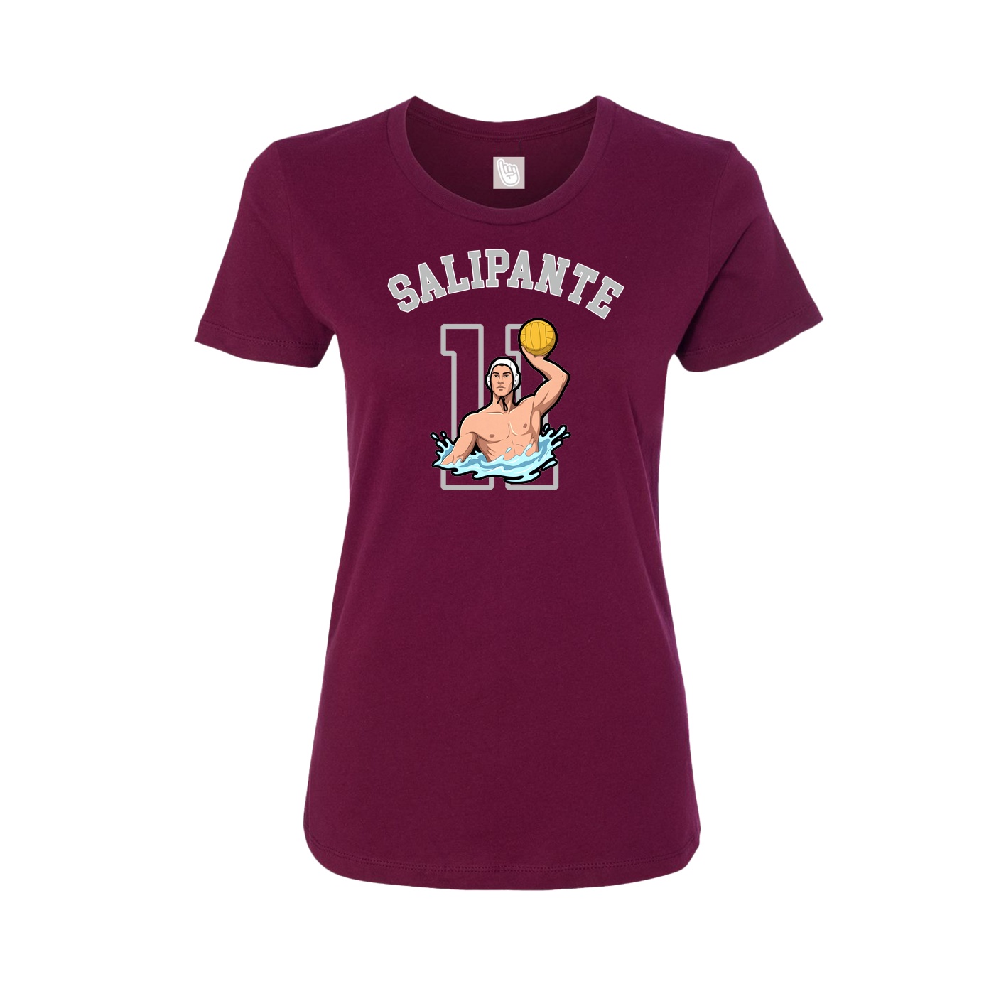 Fitted Women's Tee — Shirsey Arch in Maroon