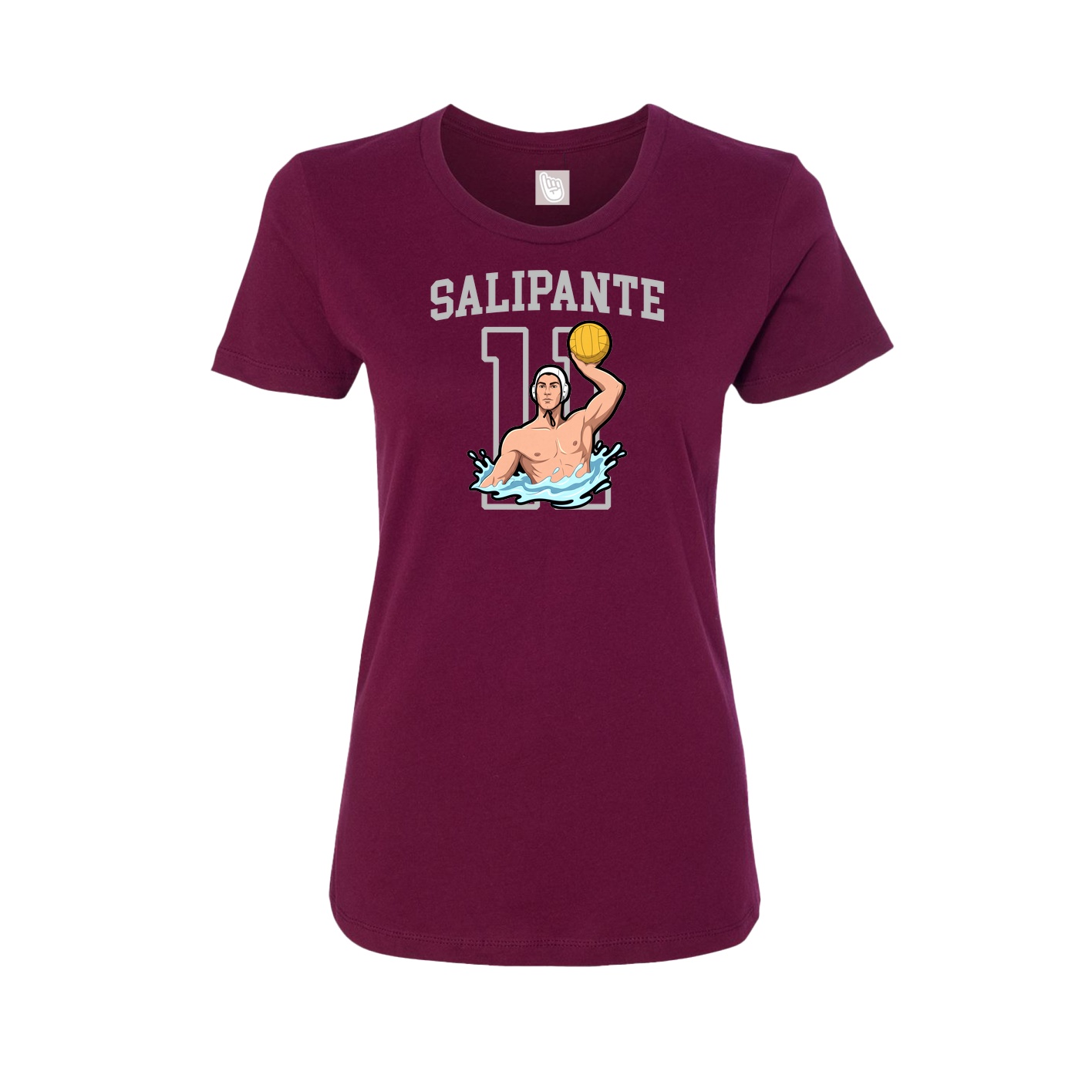 Fitted Women's Tee — Shirsey in Maroon