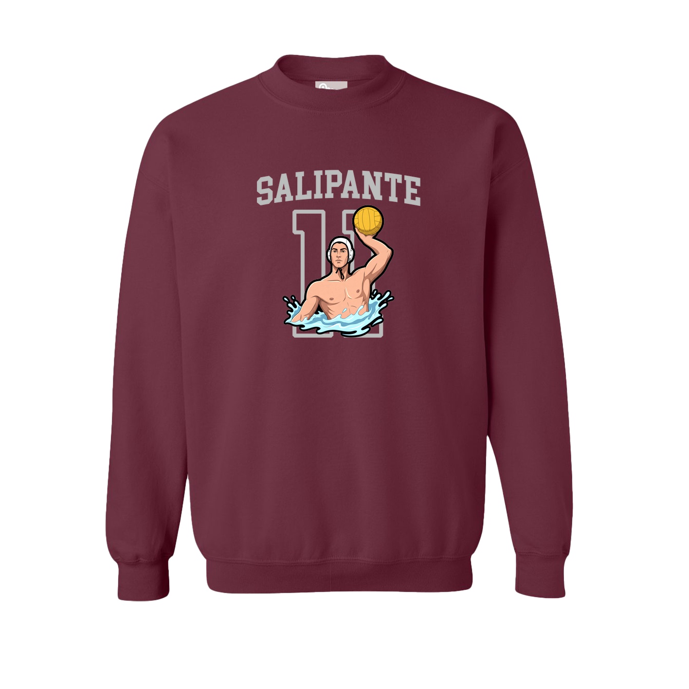 Fleece Crew — Shirsey in Maroon