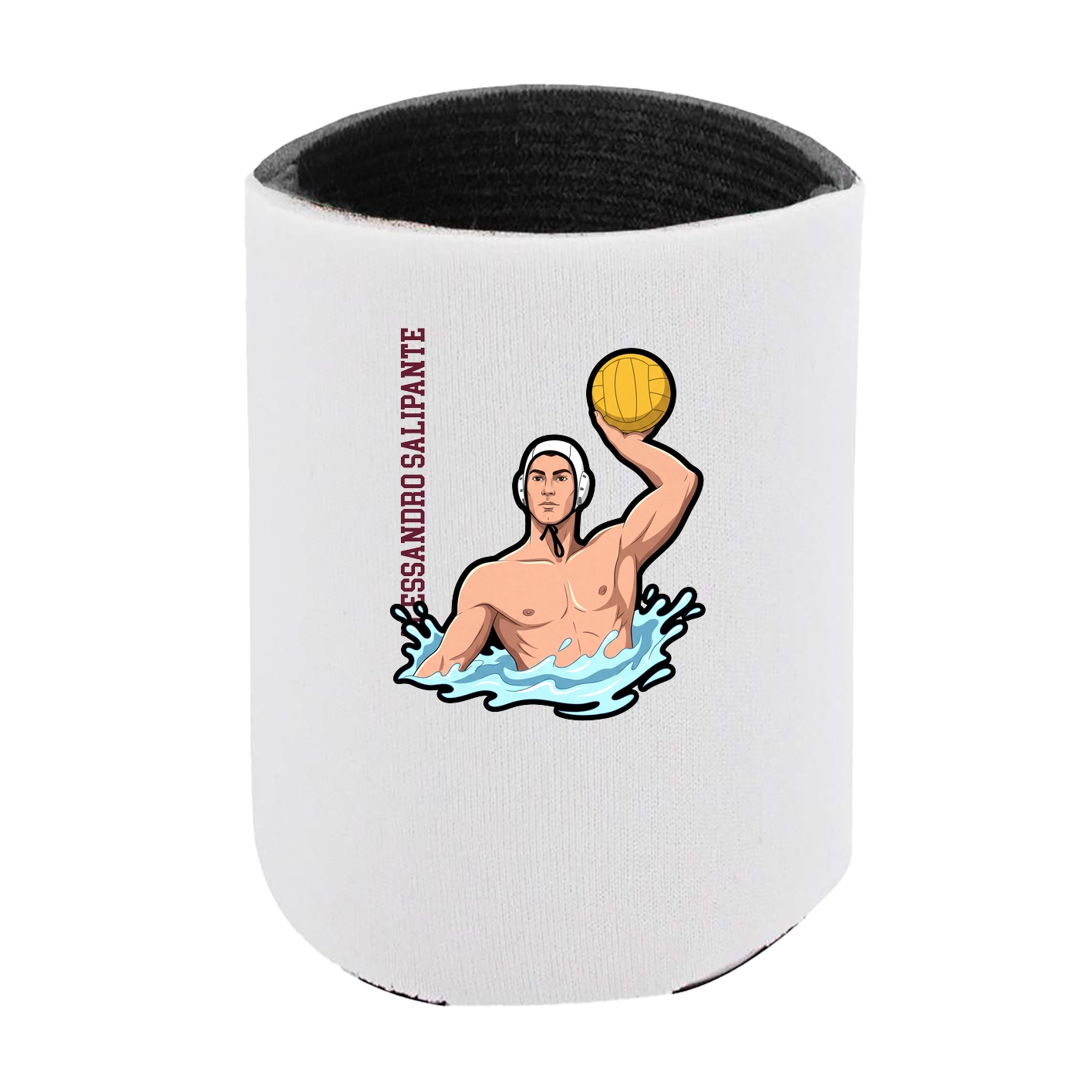 Can Holder — Name Vertical in White