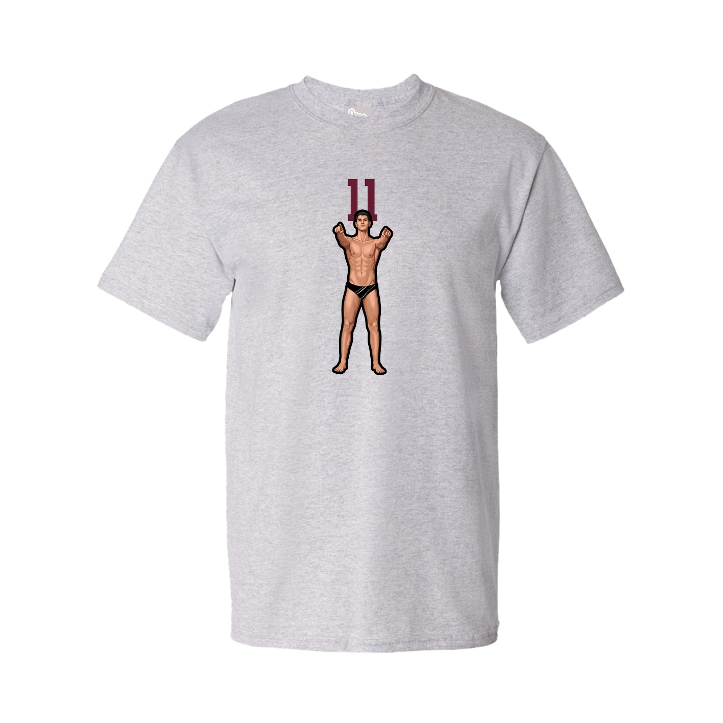 Tee — Number Top in Grey