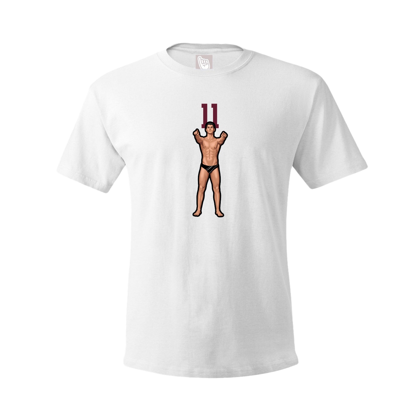 Tee — Number Top in White