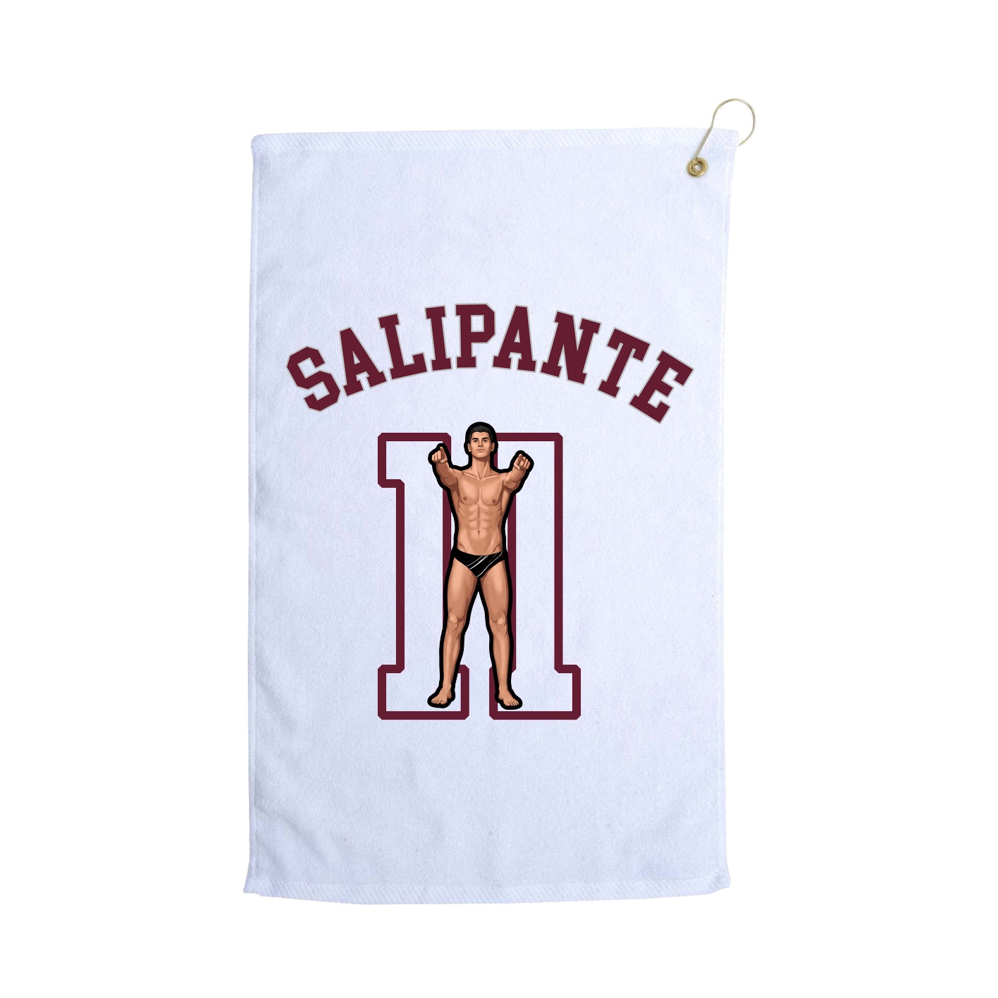 Golf Towel — Shirsey Arch in White
