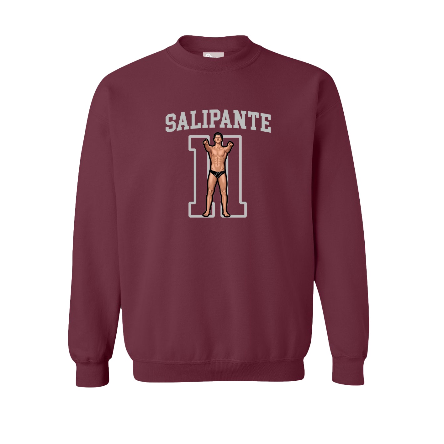 Fleece Crew — Shirsey in Maroon
