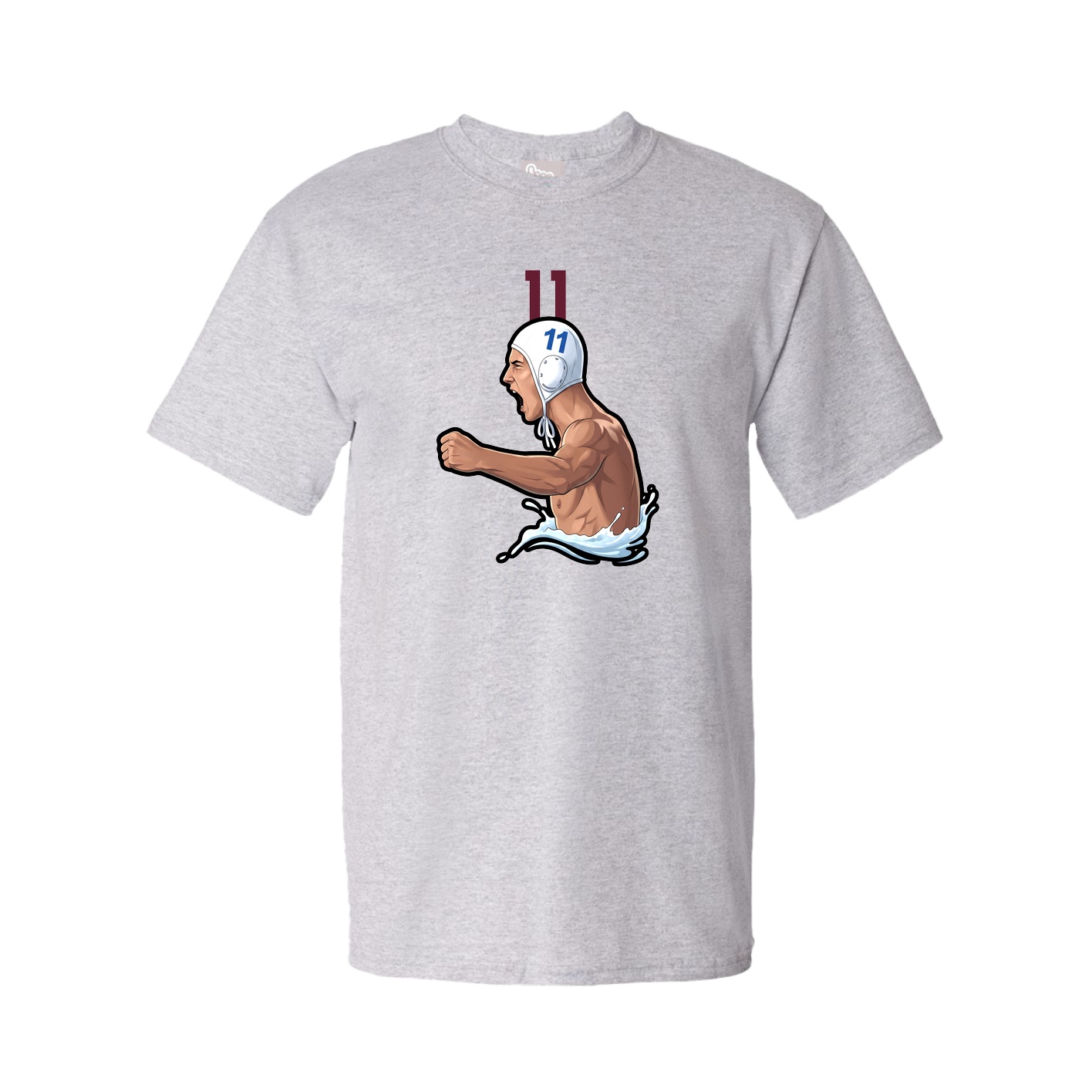 Youth Tee — Number Top in Grey