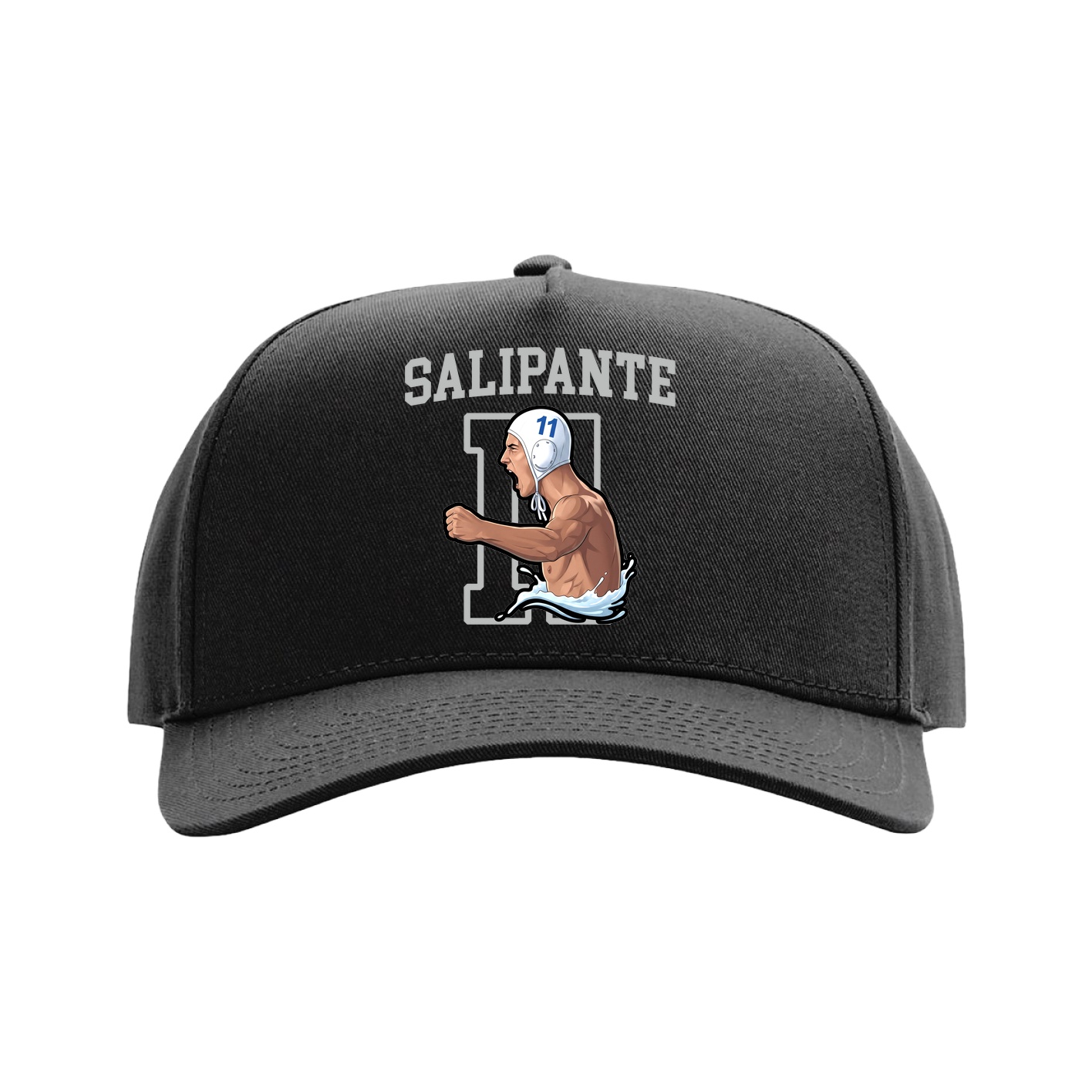 Full Fabric Five-Panel Champ Cap — Shirsey in Black