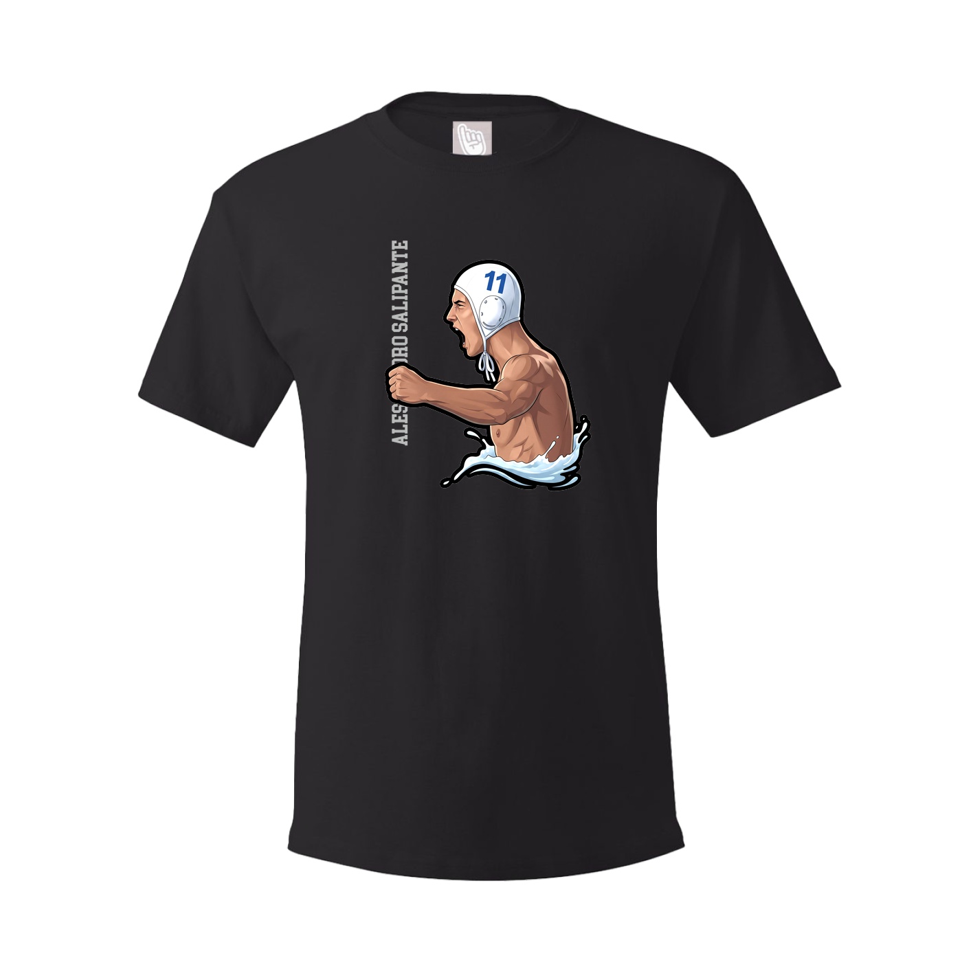 Tee — Name Vertical in Black
