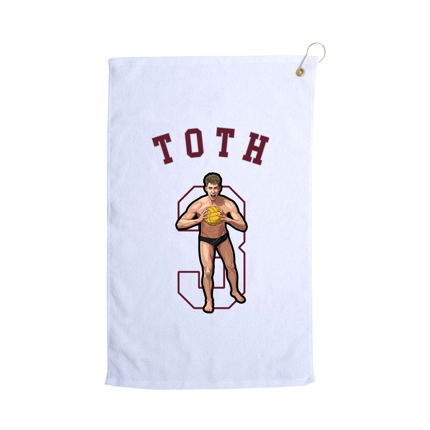Golf Towel — Shirsey Arch in White