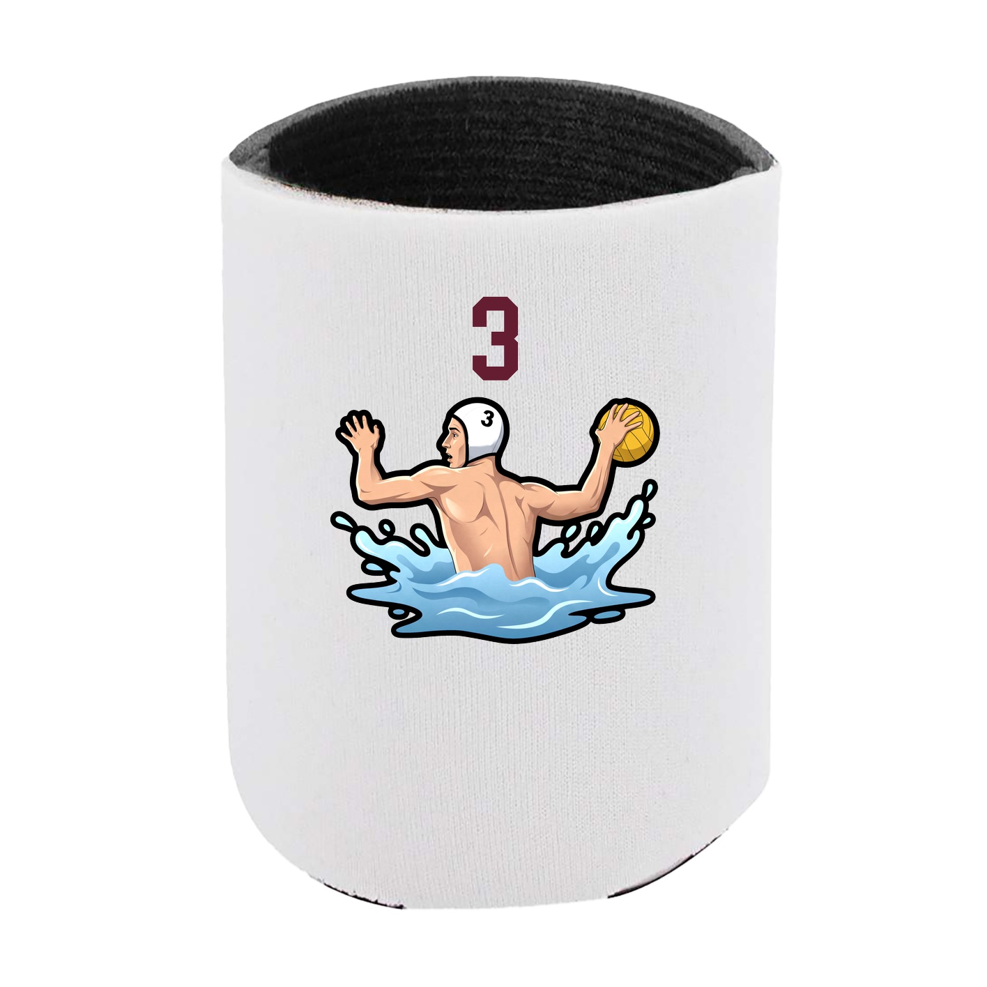 Can Holder — Number Top in White