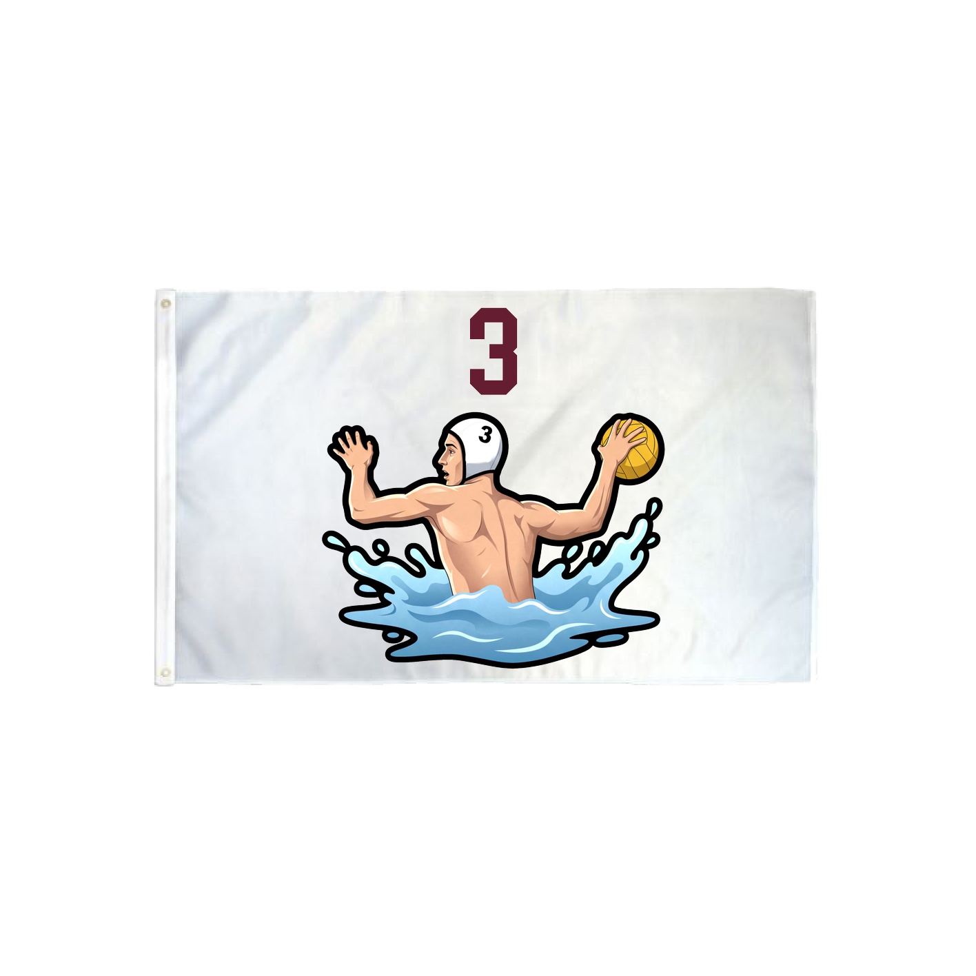 3x5 Flag — Number Top in Classic