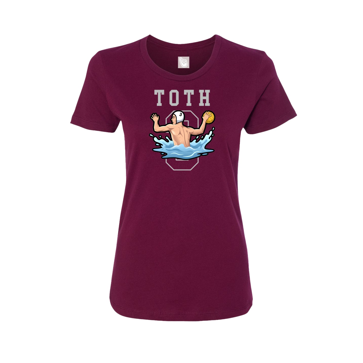 Fitted Women's Tee — Shirsey in Maroon