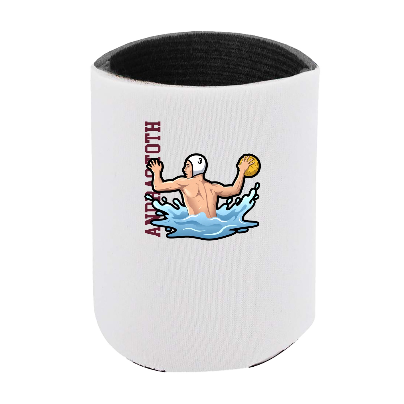 Can Holder — Name Vertical in White