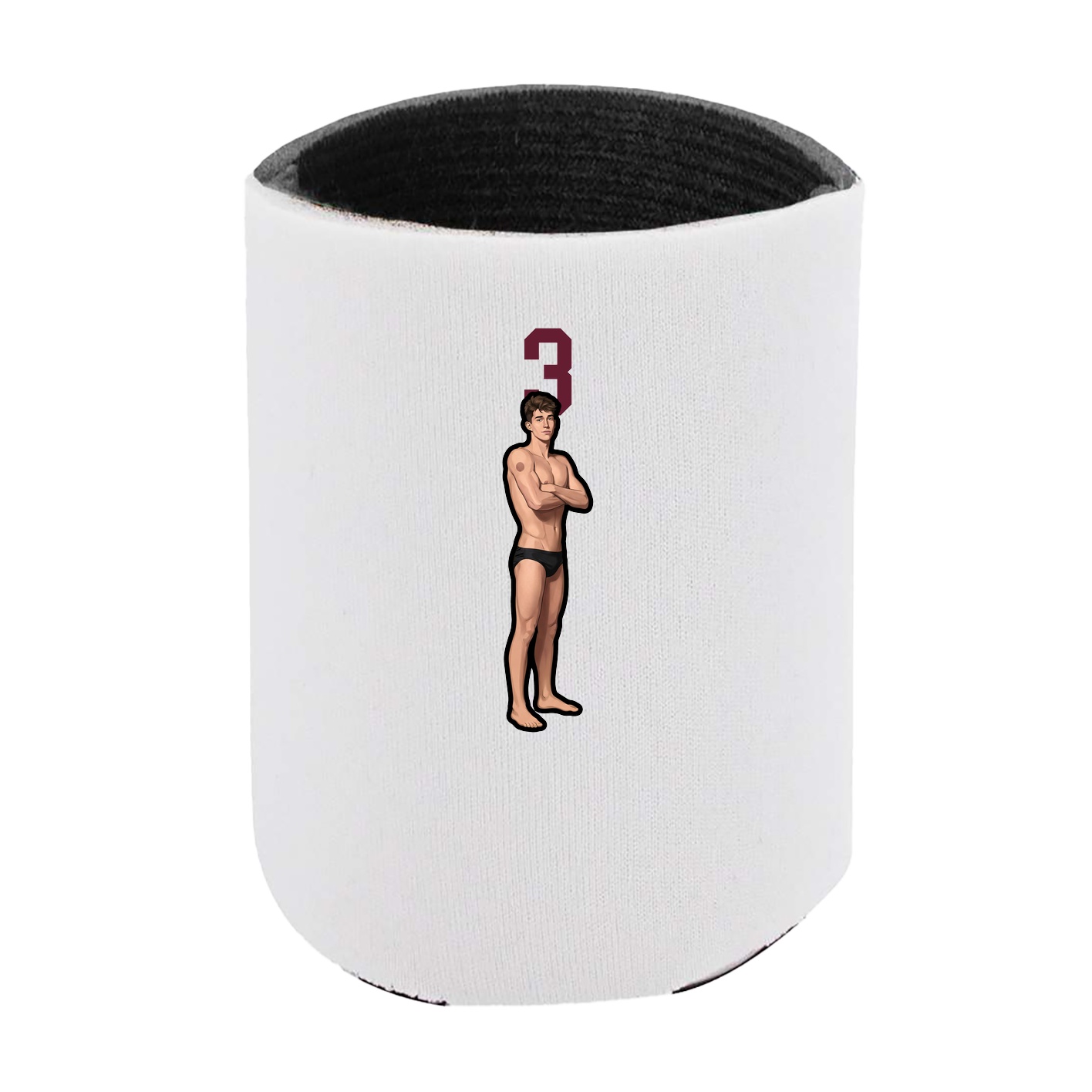 Can Holder — Number Top in White