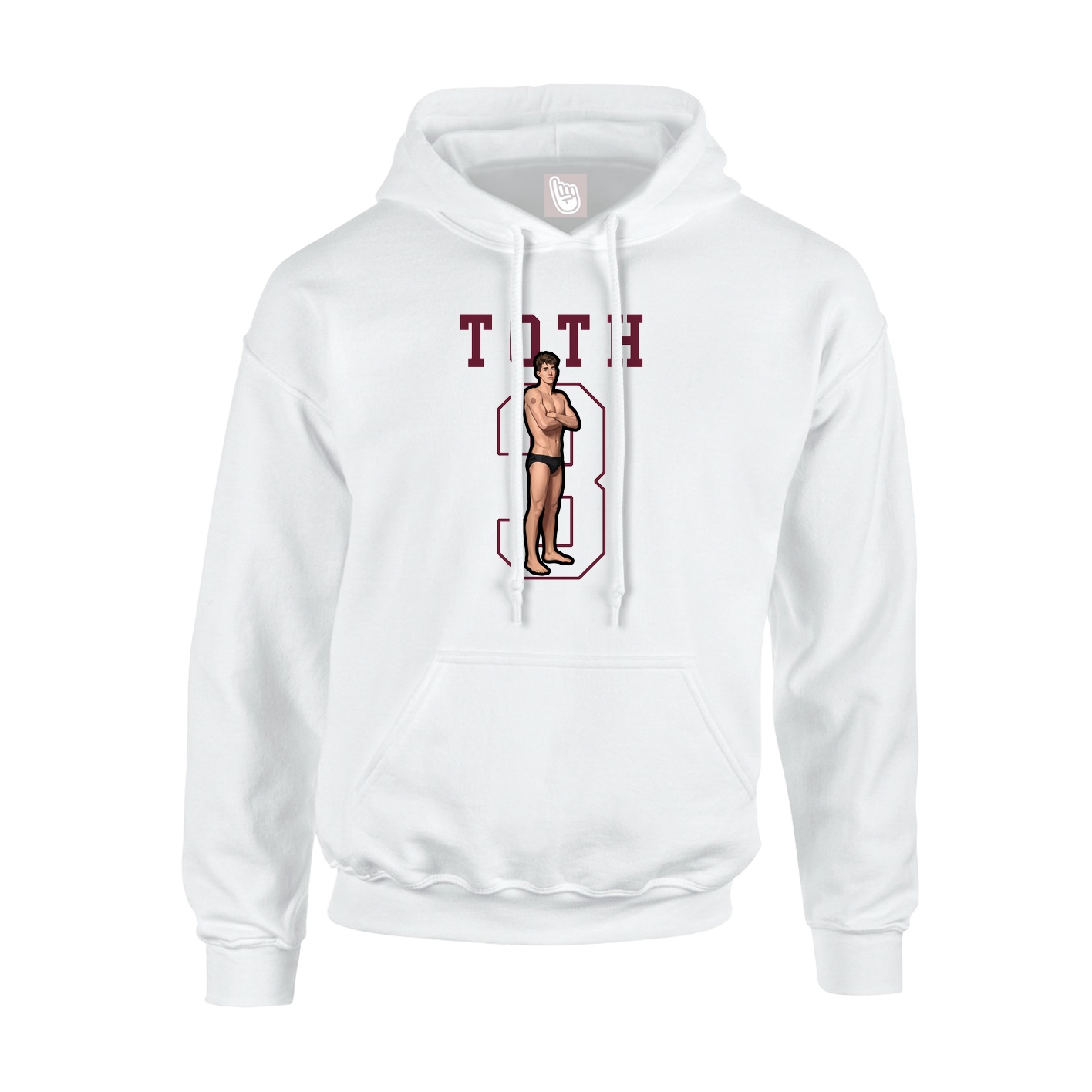 Hoodie — Shirsey in White