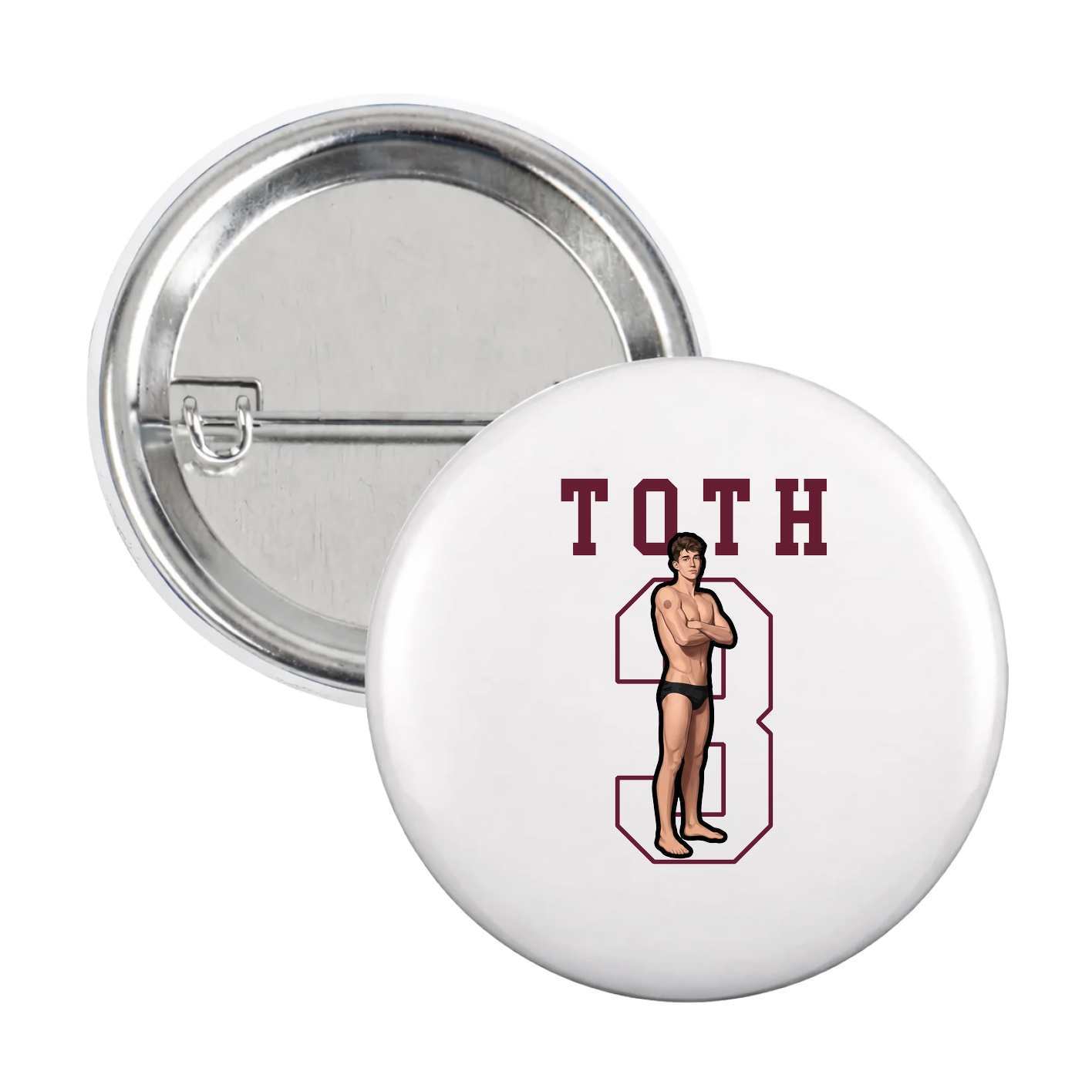Game Day Button — Shirsey in White