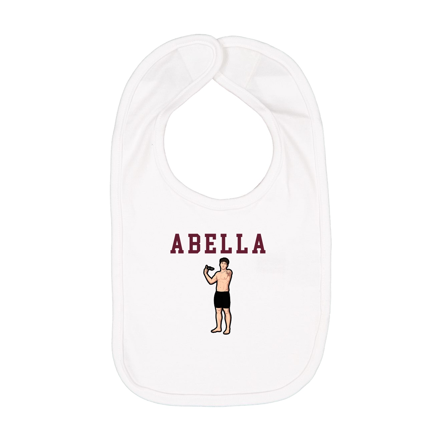 Infant Bib — Shirsey in White