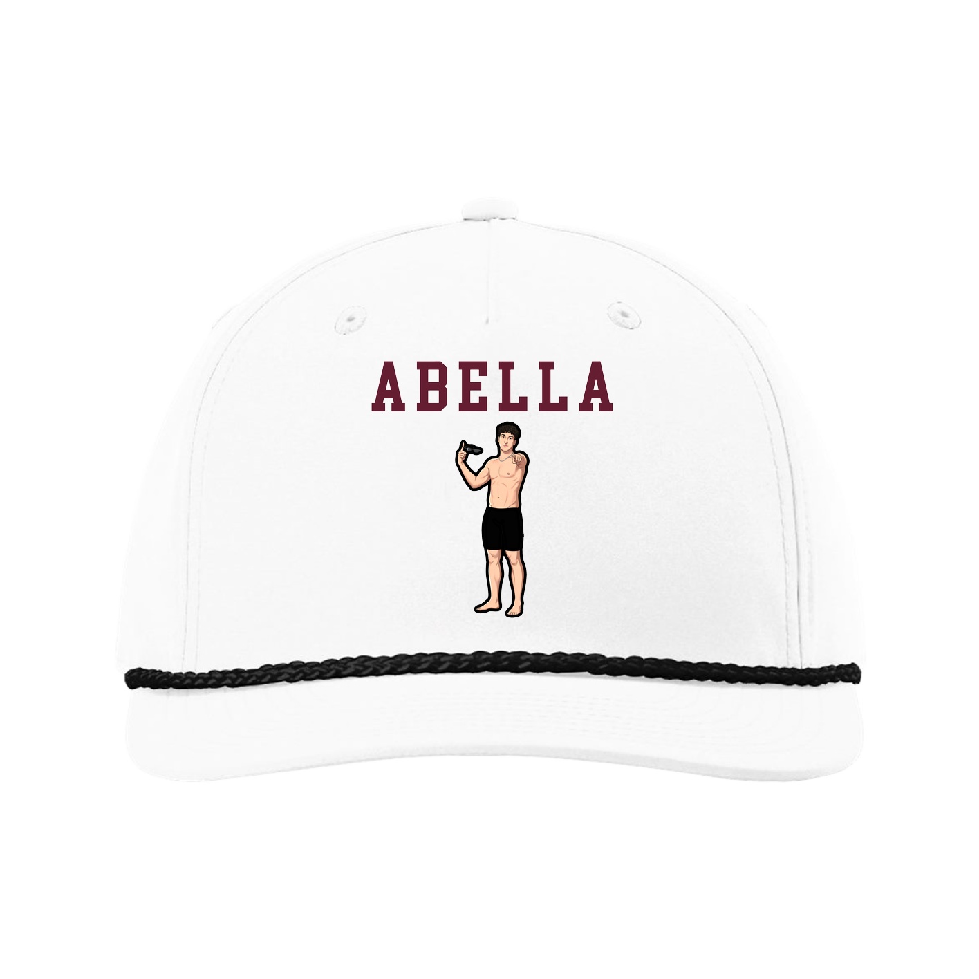 Five-Panel Classic Rope Cap — Shirsey in White