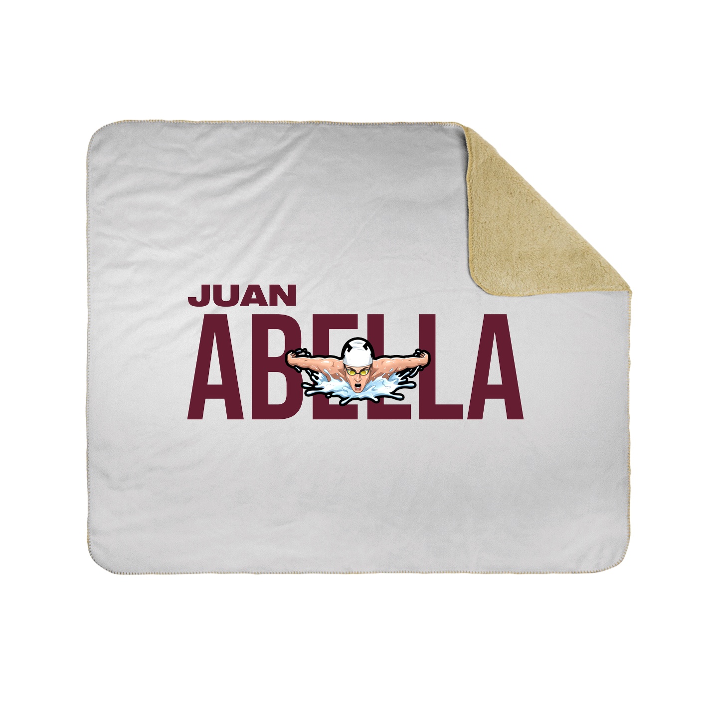 Throw Blanket — Player Name in White