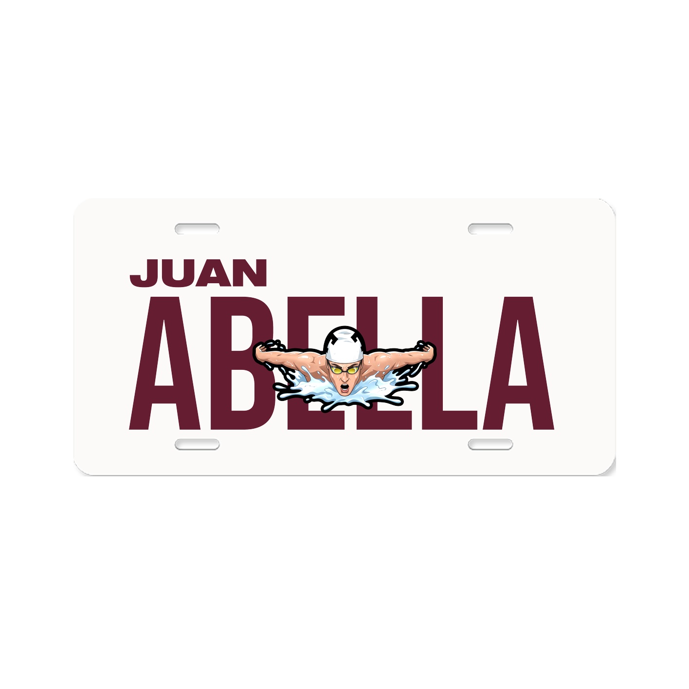 License Plate — Player Name in Classic