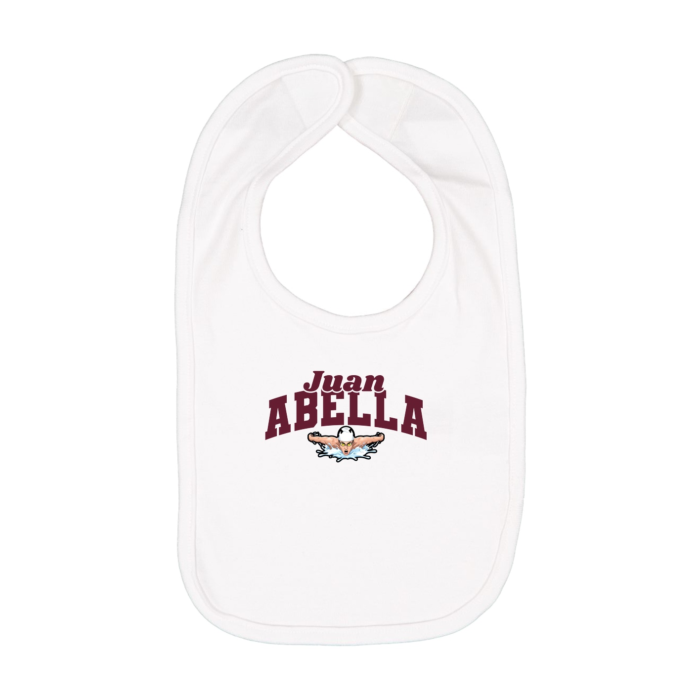 Infant Bib — Signature Arch in White