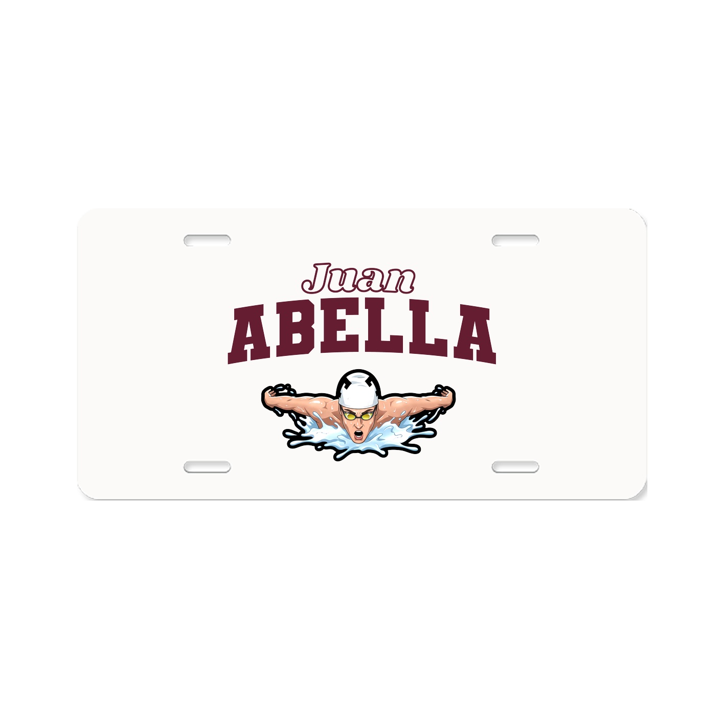 License Plate — Name Arch in Classic