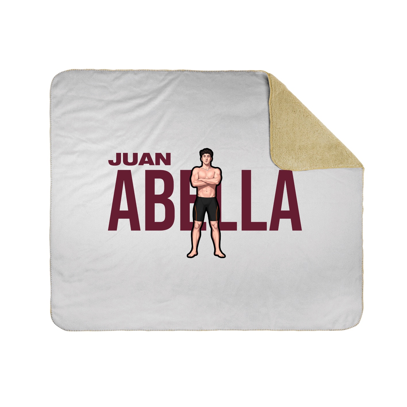 Throw Blanket — Player Name in White
