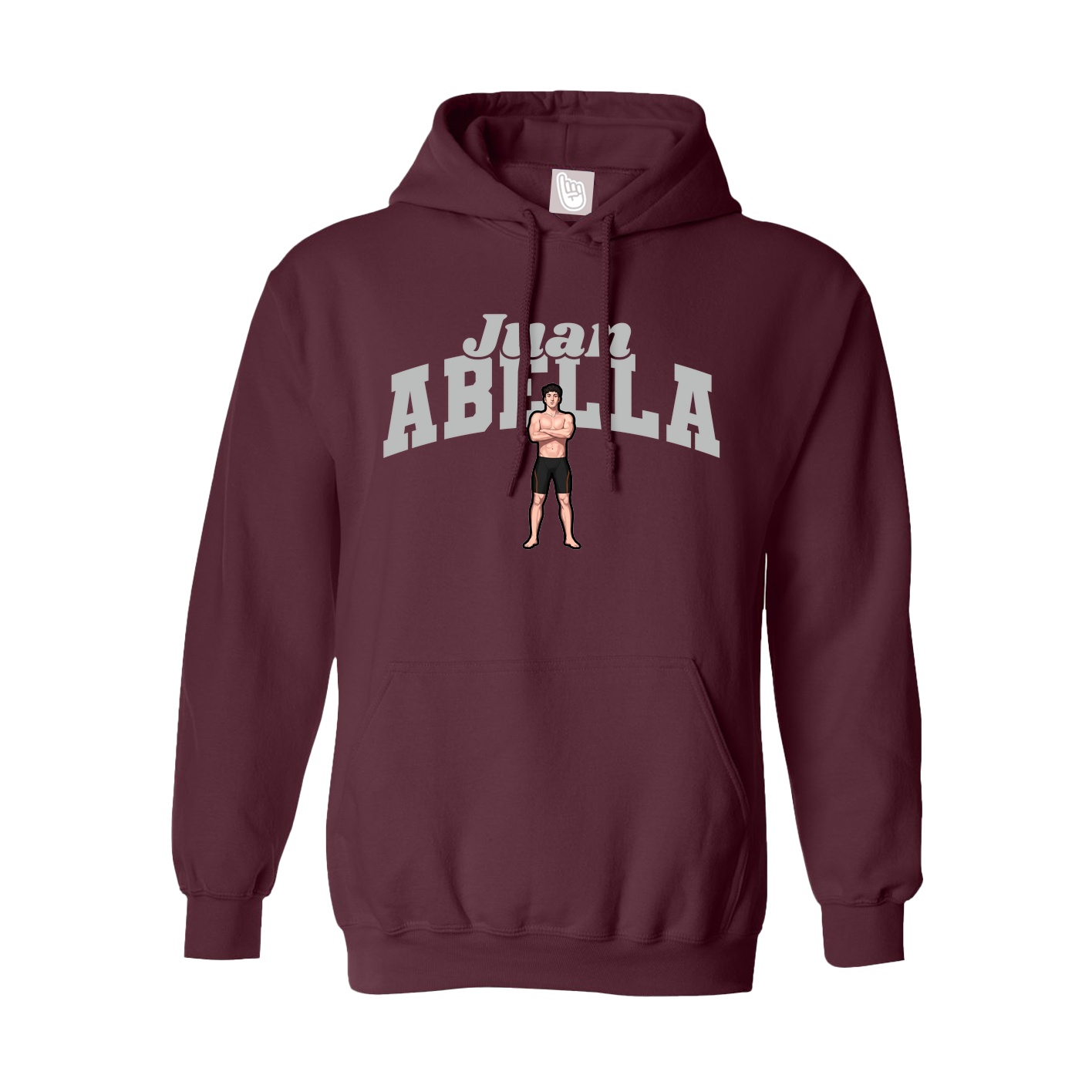 Hoodie — Signature Arch in Maroon