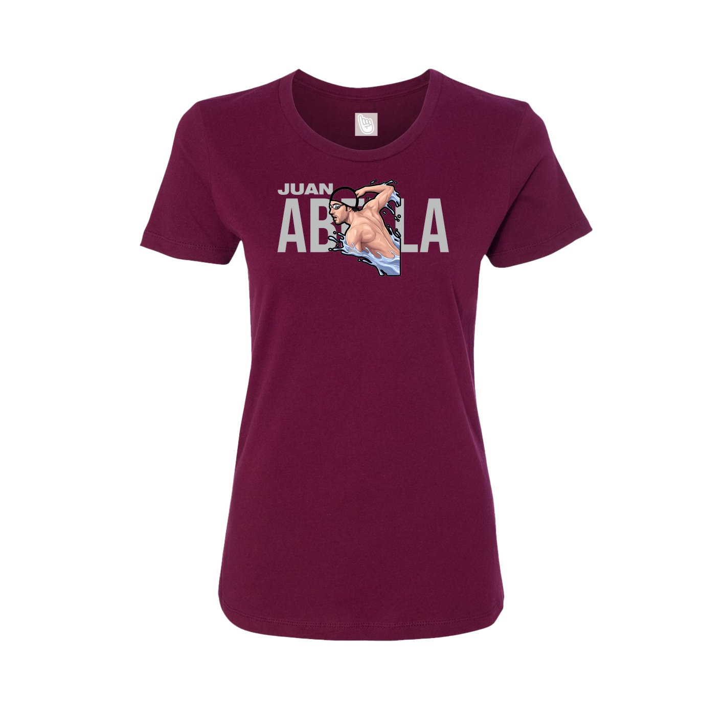 Womens Tee — Player Name in Maroon