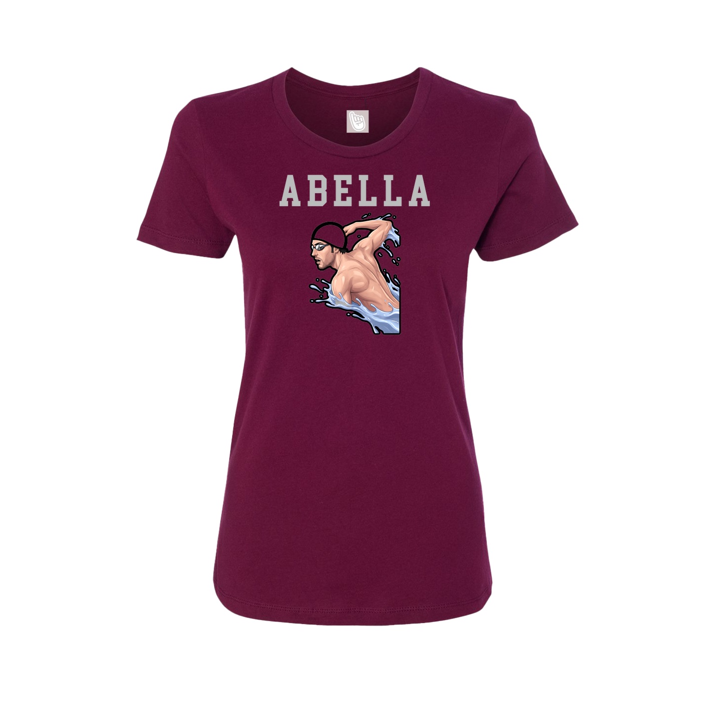 Fitted Women's Tee — Shirsey in Maroon