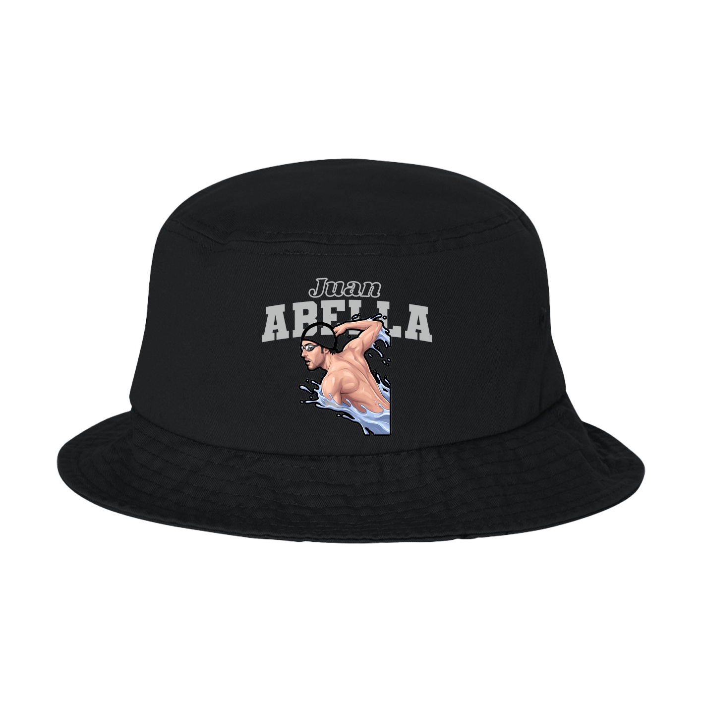 Bucket Cap — Name Arch in Black