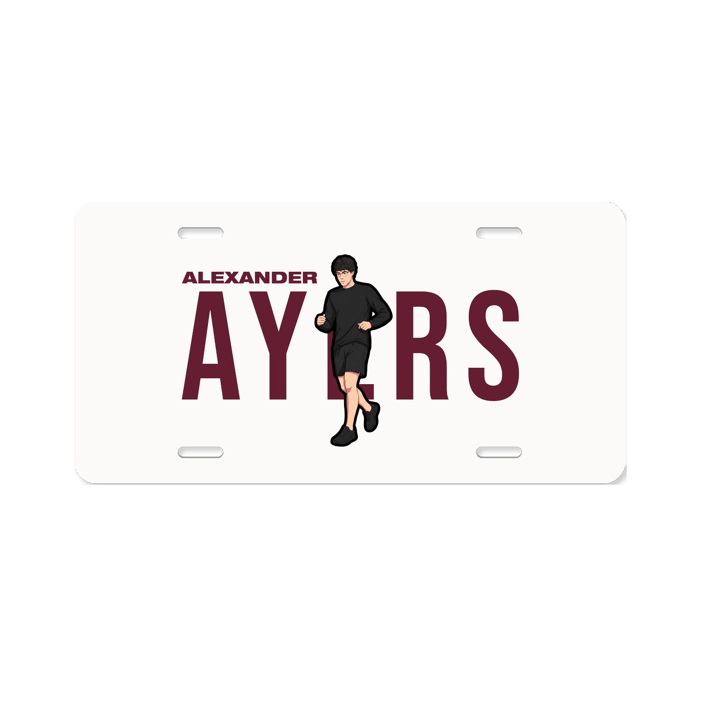 License Plate — Player Name in Classic