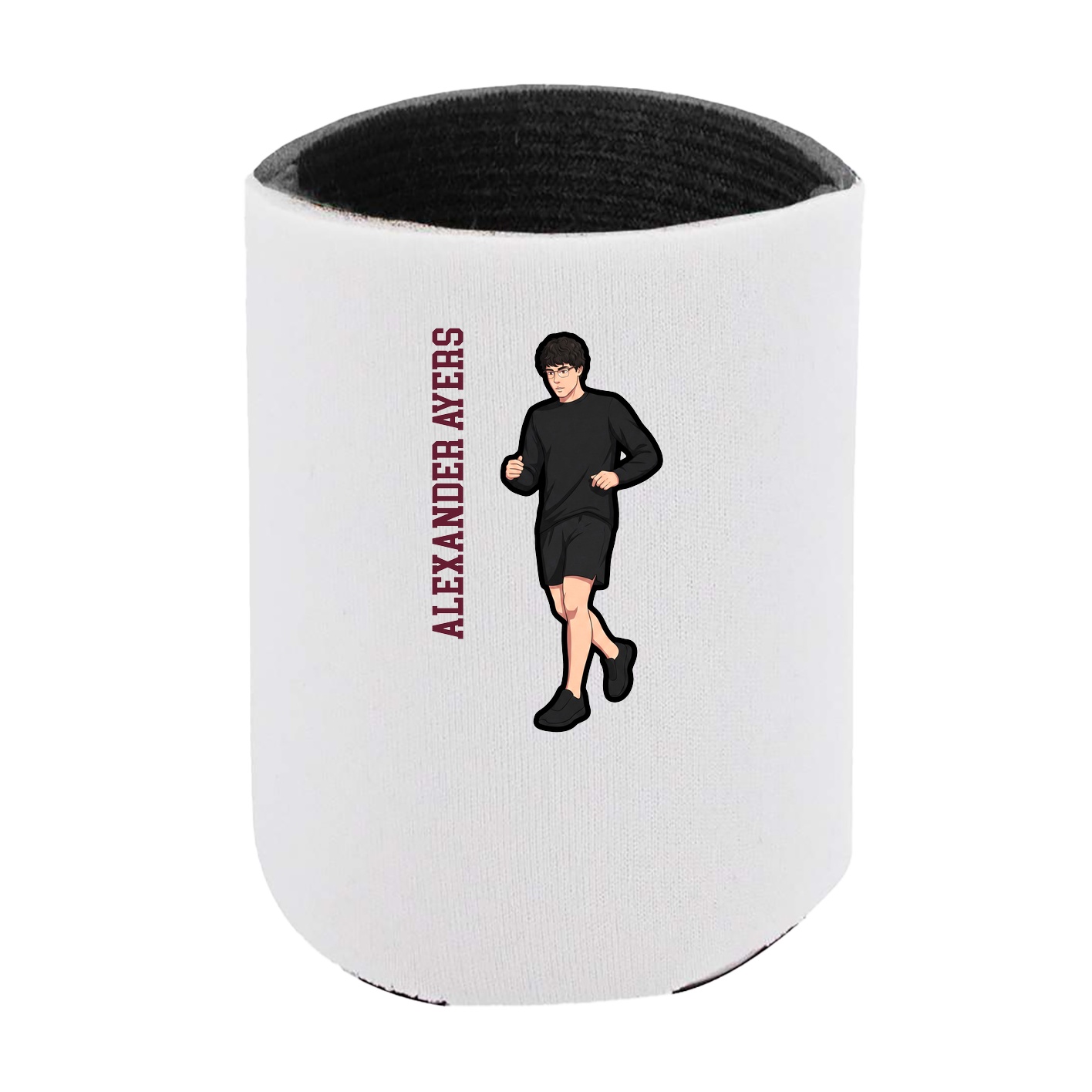 Can Holder — Name Vertical in White