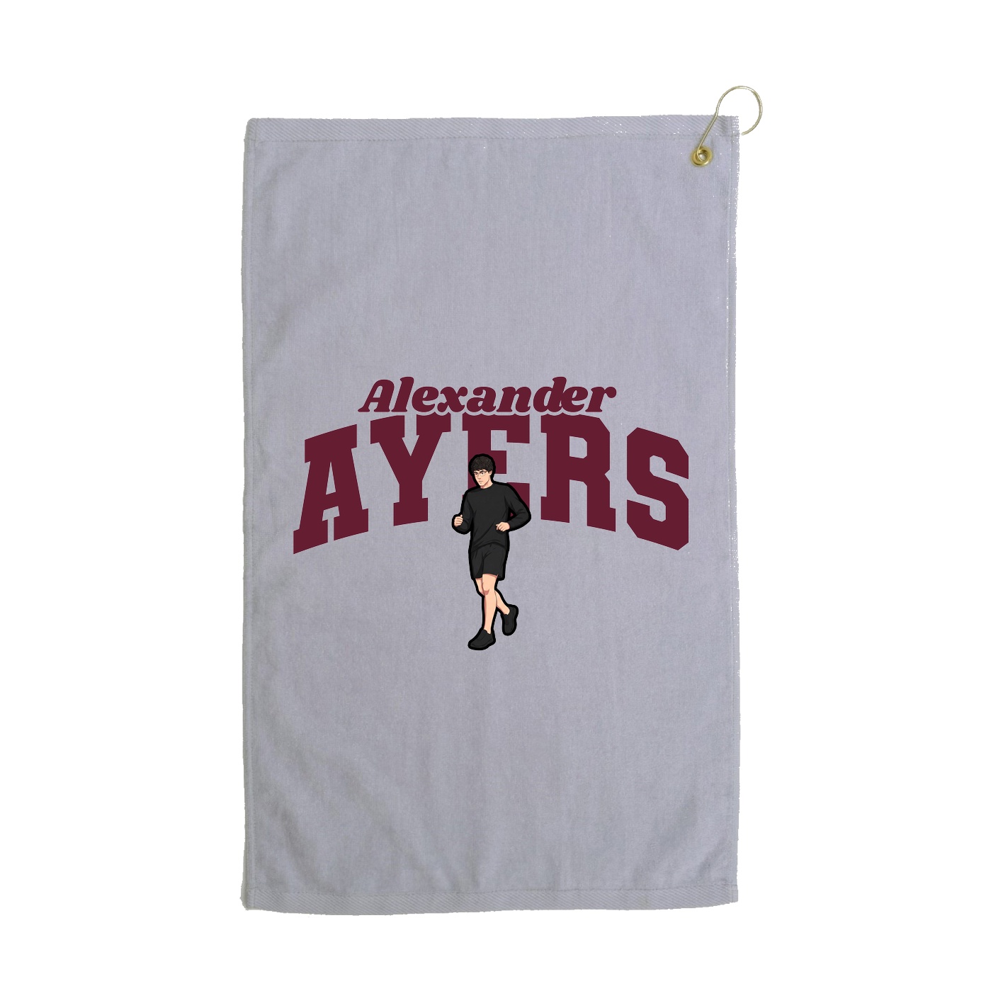 Golf Towel — Signature Arch in Grey