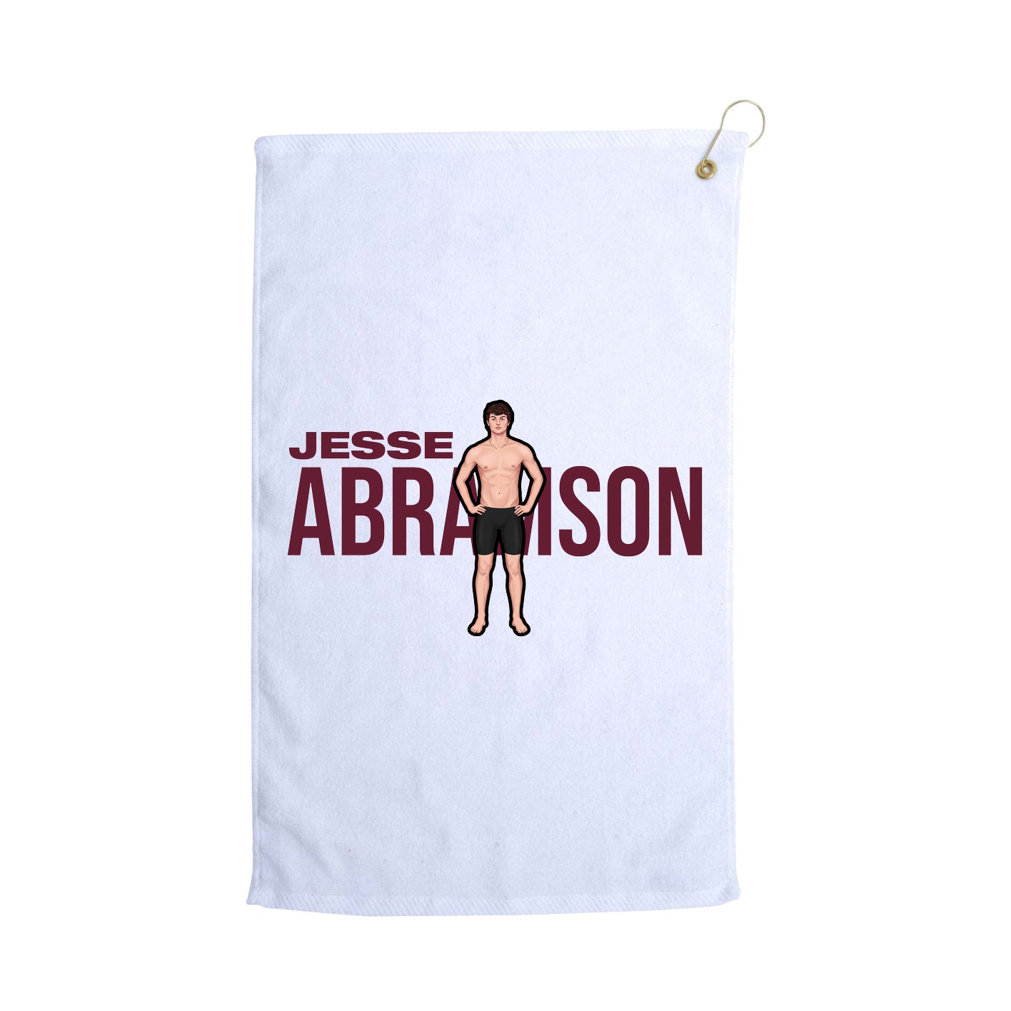 Golf Towel — Player Name in White