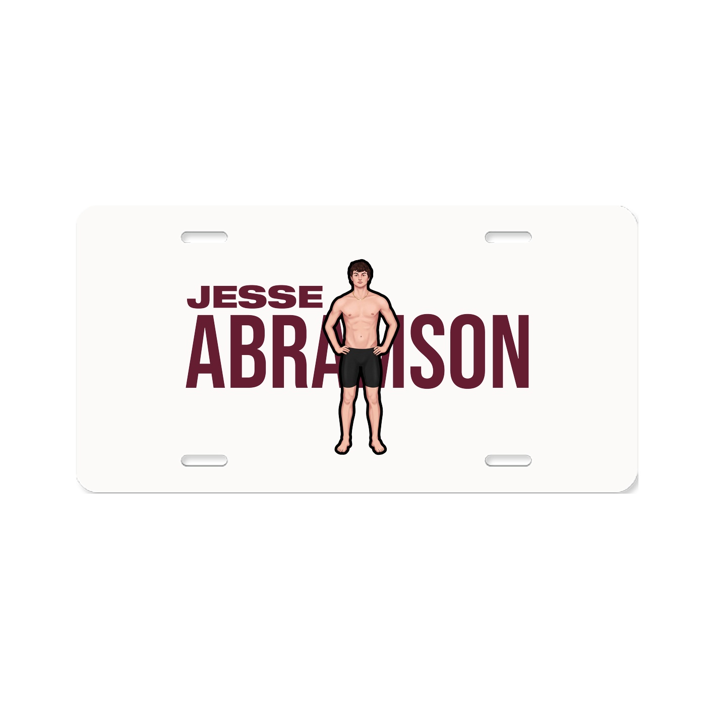 License Plate — Player Name in Classic
