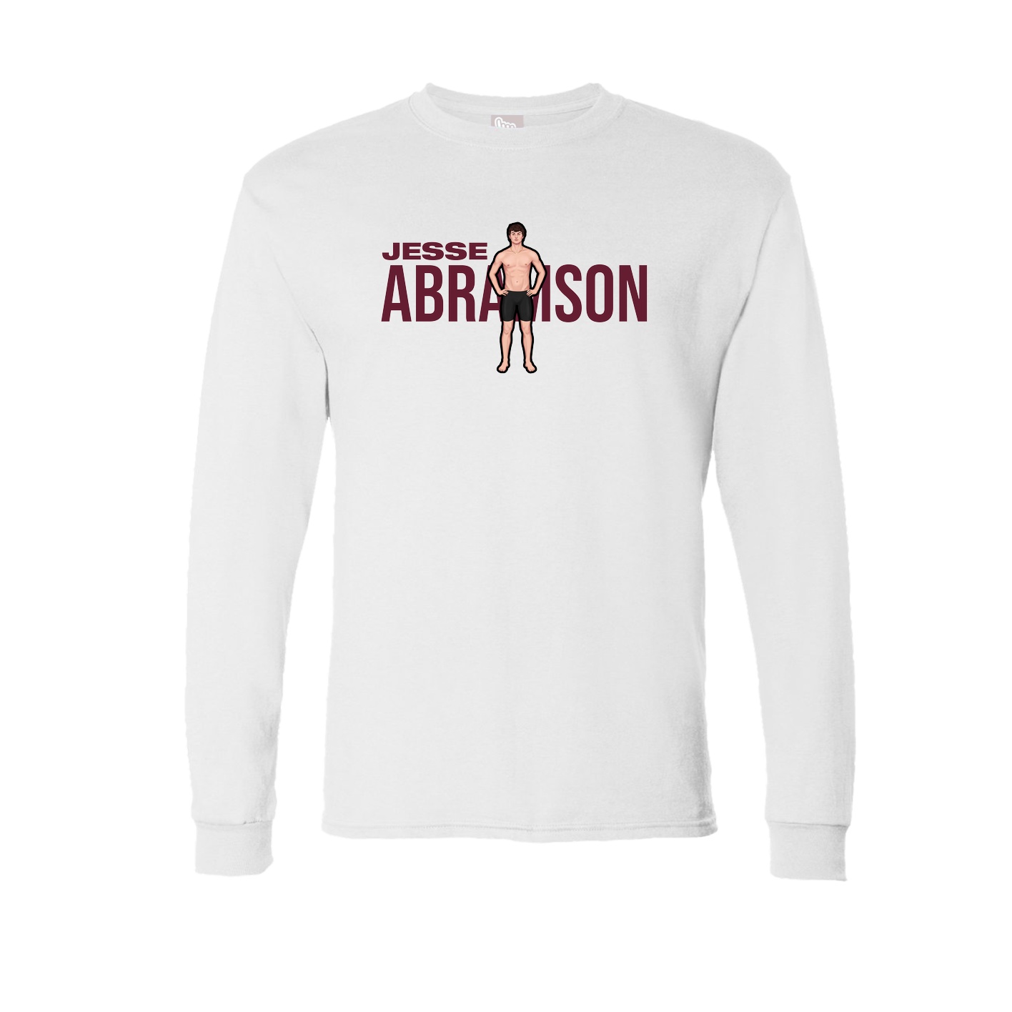 Long Sleeve Tee — Player Name in White