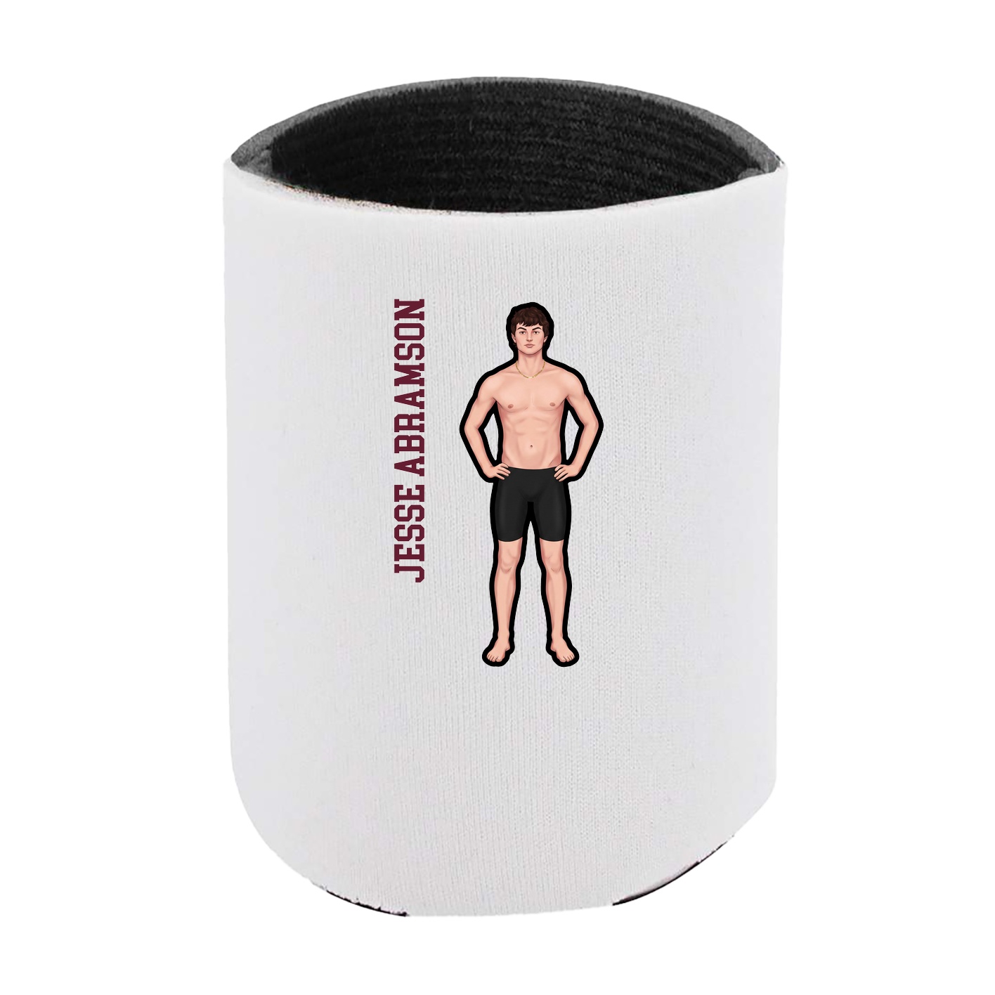 Can Holder — Name Vertical in White