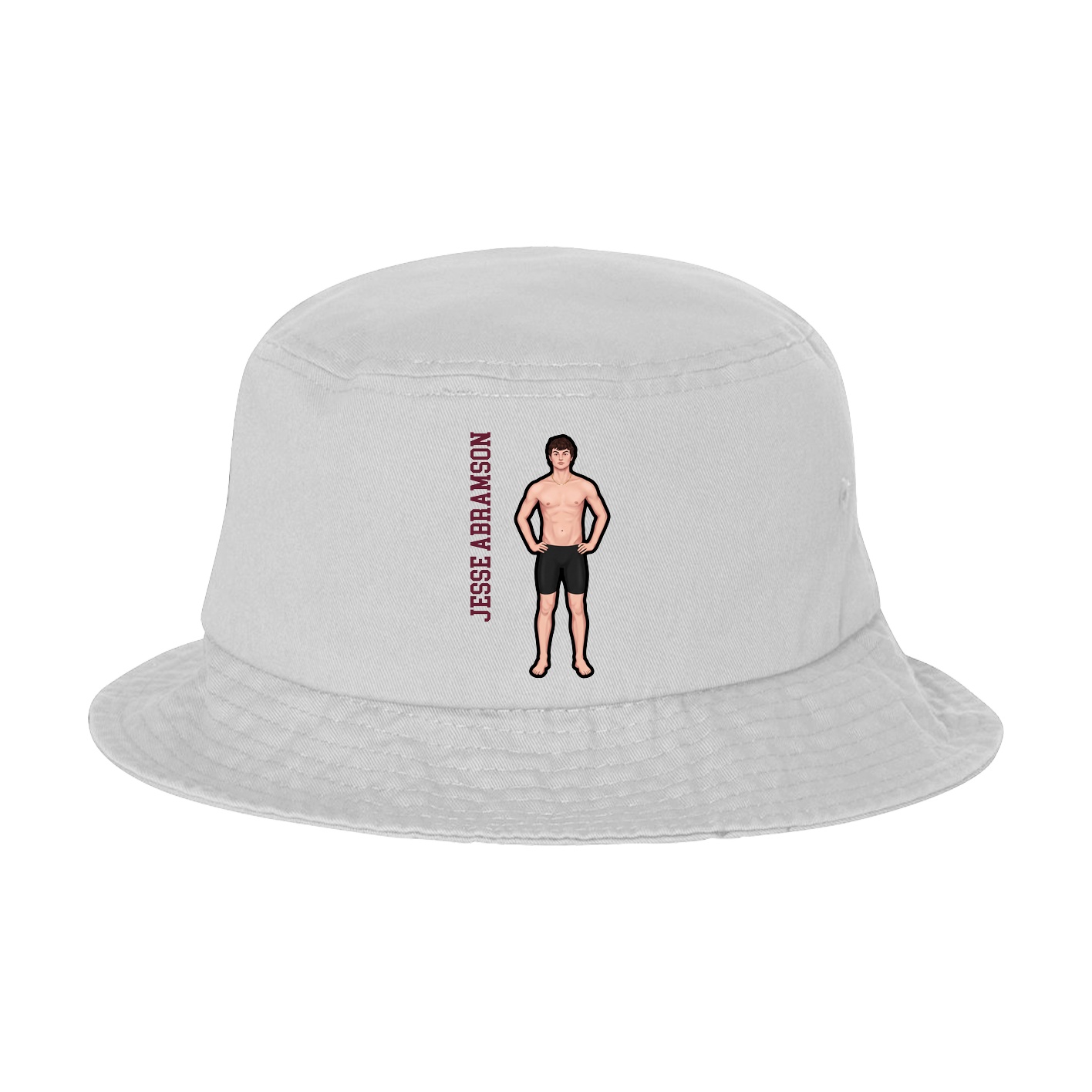 Bucket Cap — Name Vertical in White