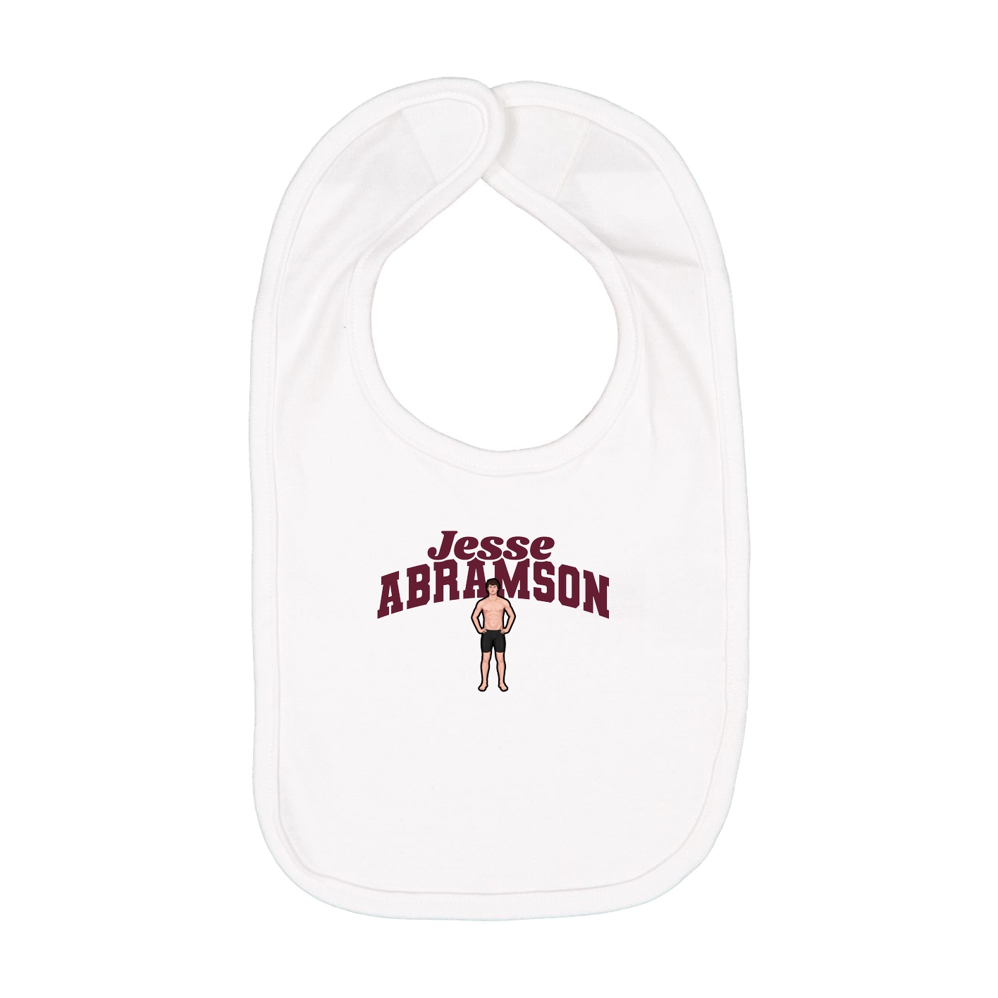 Infant Bib — Signature Arch in White
