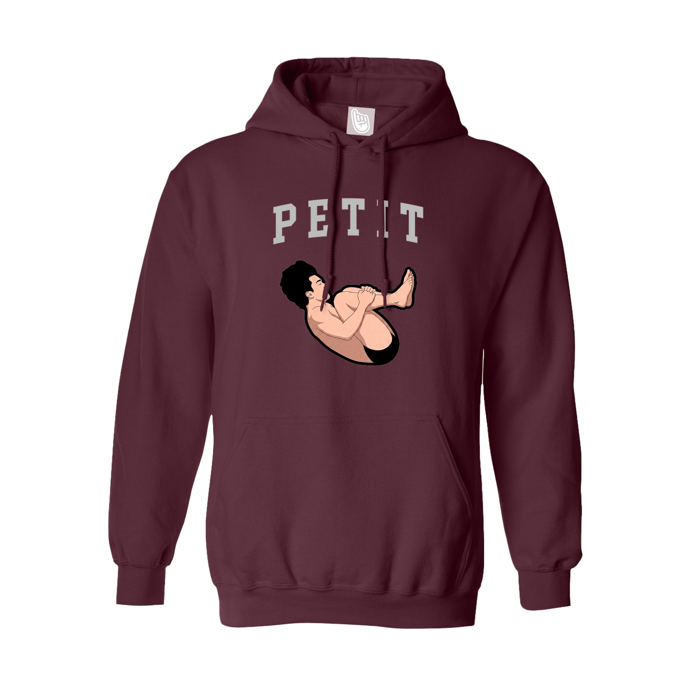 Hoodie — Shirsey in Maroon