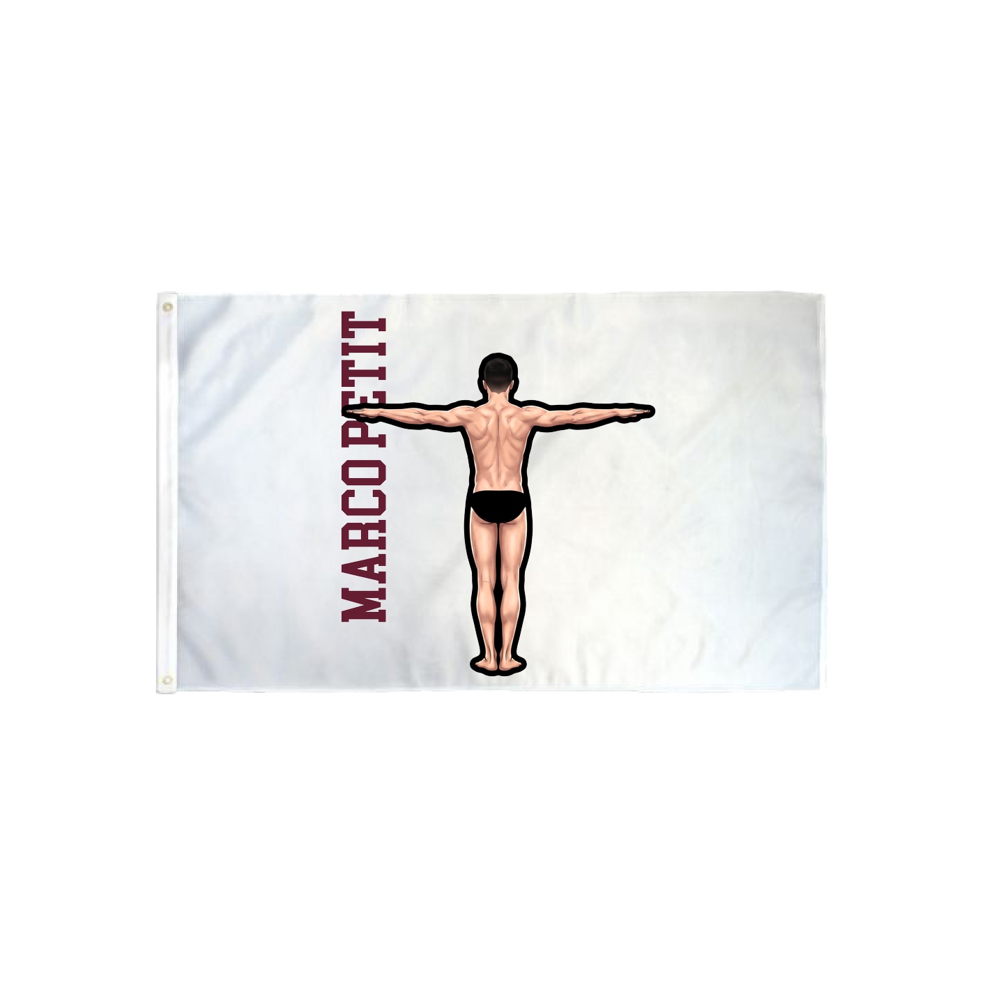 3x5 Flag — Name Vertical in Classic