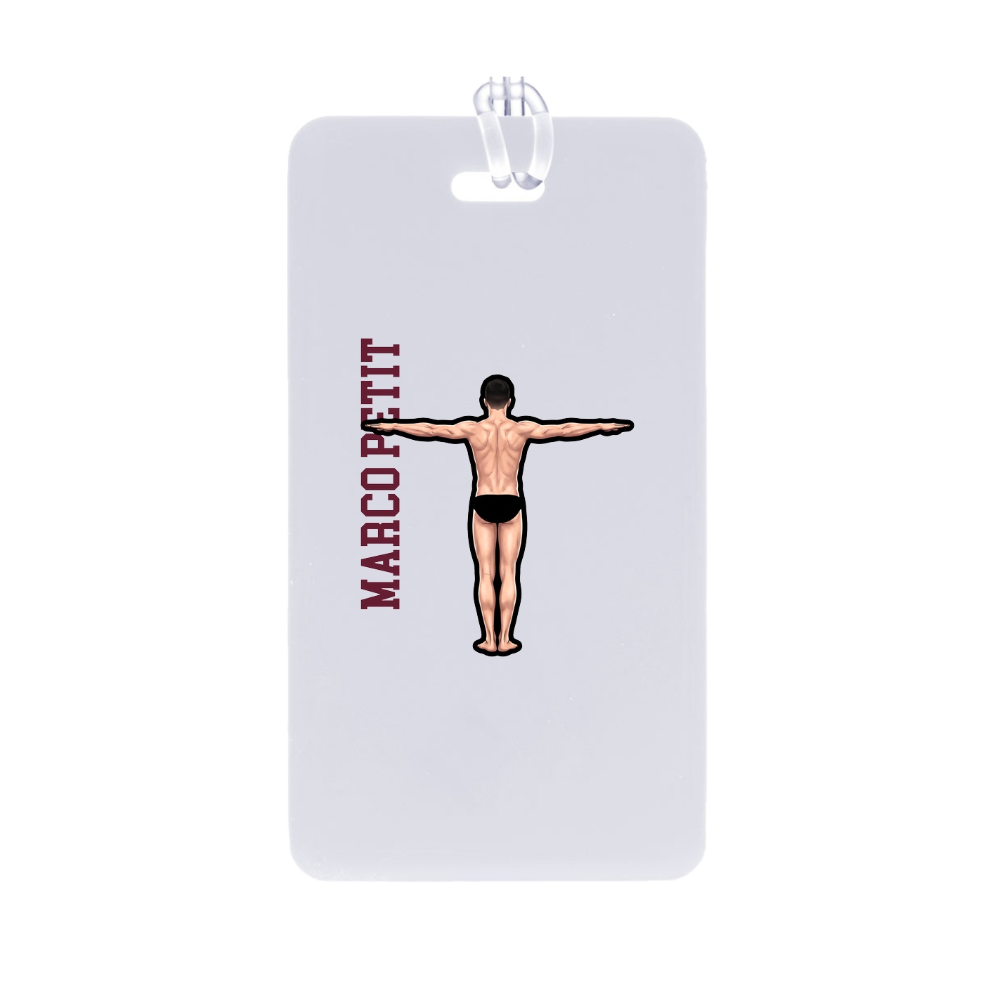 Bag Tag — Name Vertical in Classic