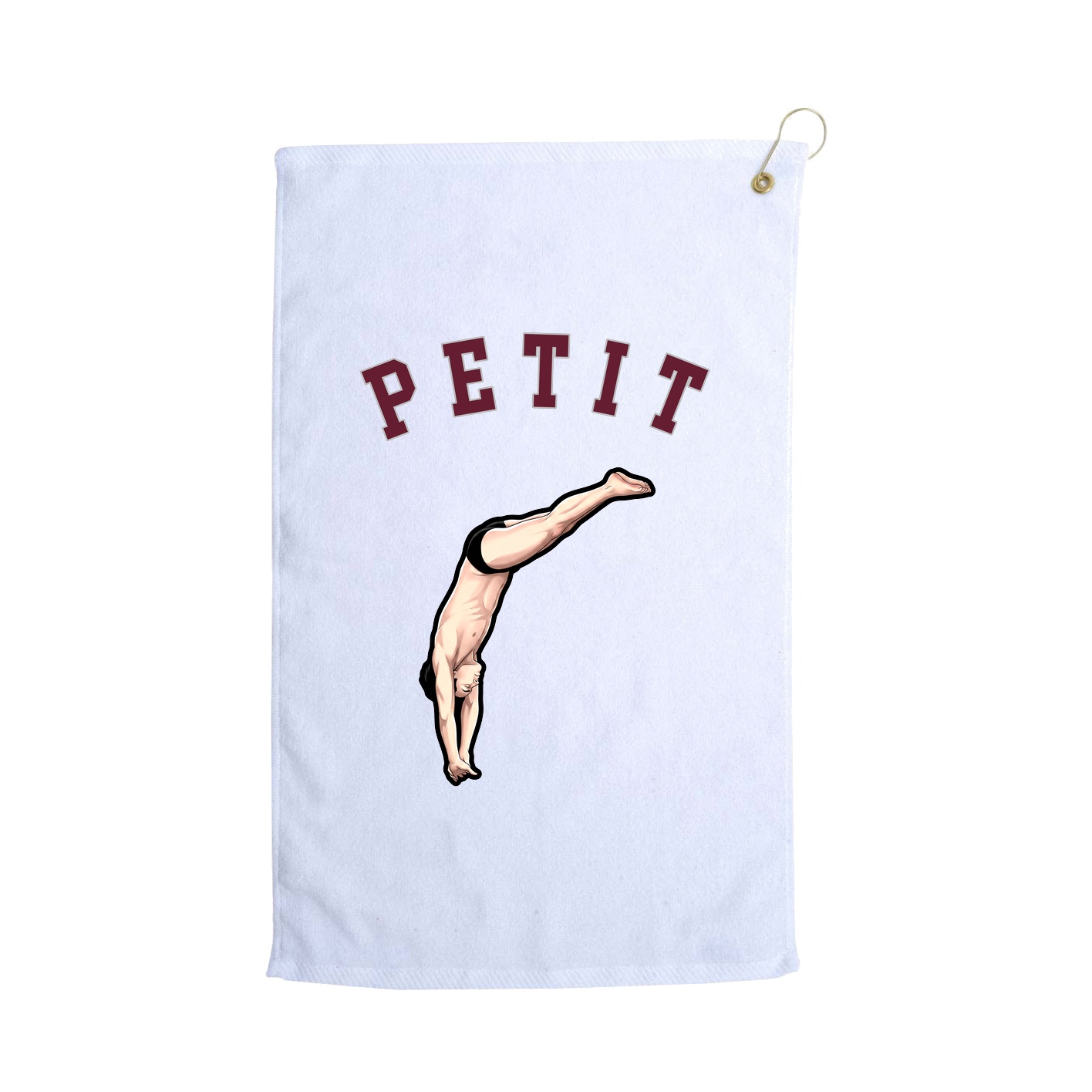 Golf Towel — Shirsey Arch in White