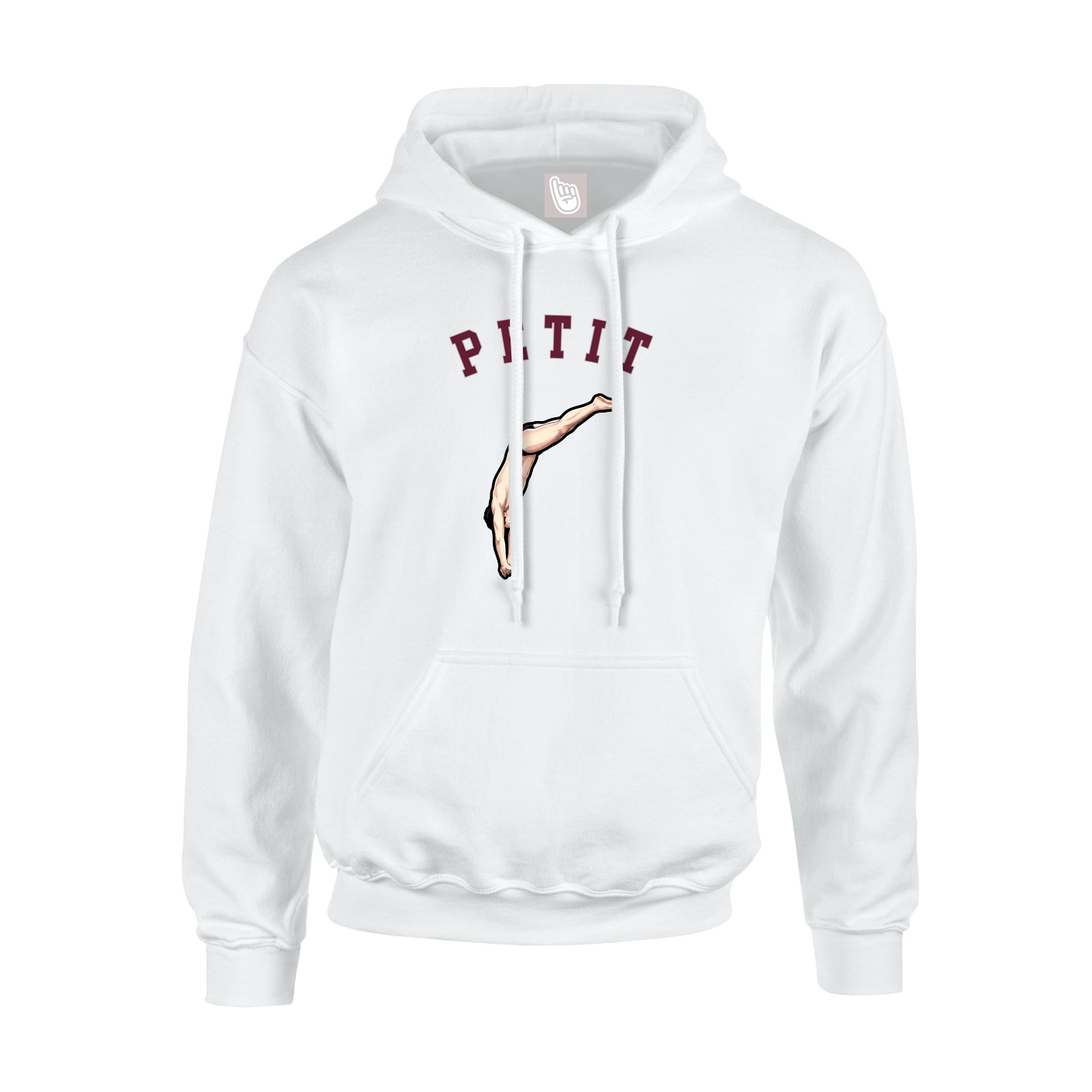 Youth Hoodie — Shirsey Arch in White