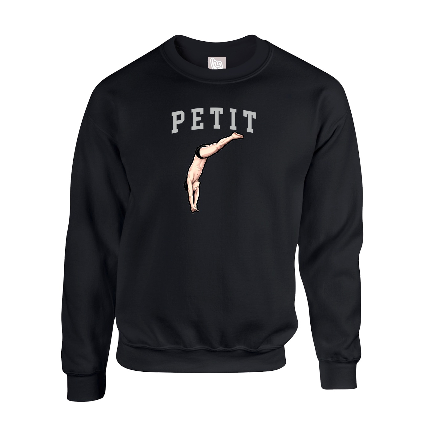 Fleece Crew — Shirsey in Black