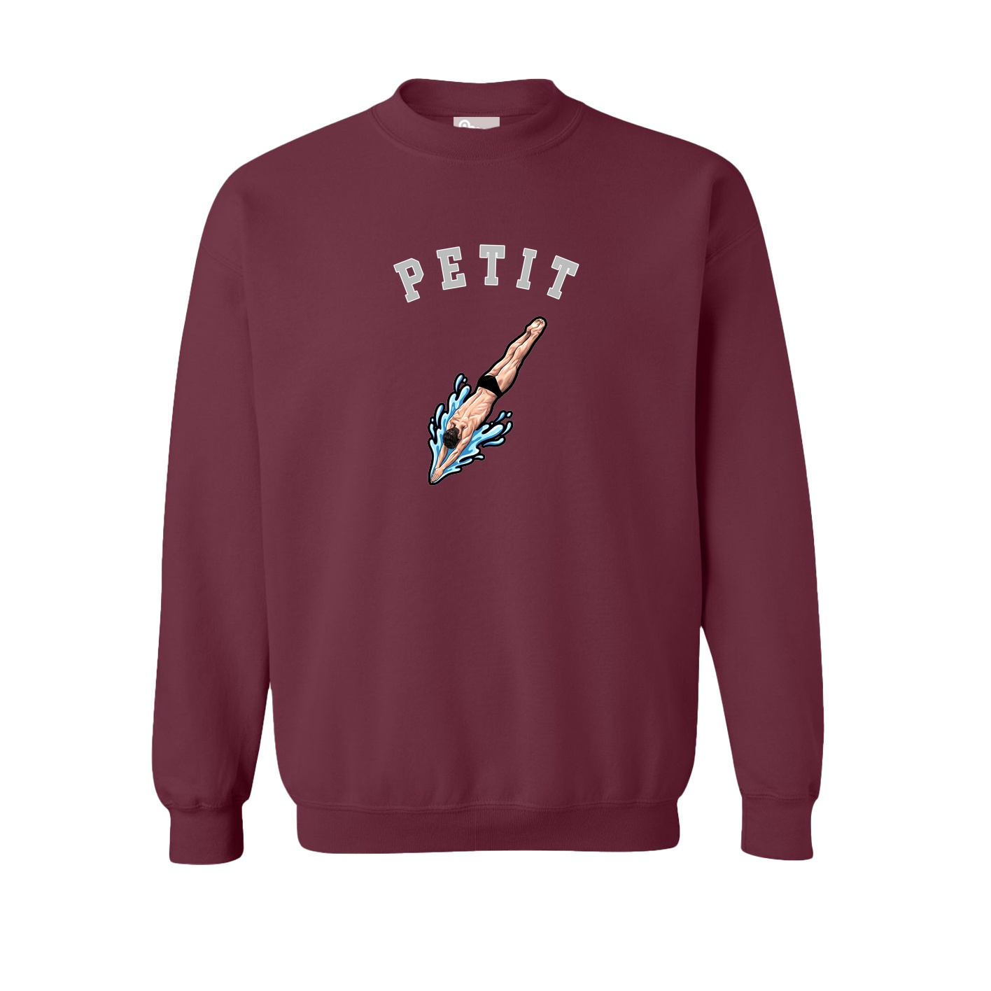 Fleece Crew — Shirsey Arch in Maroon