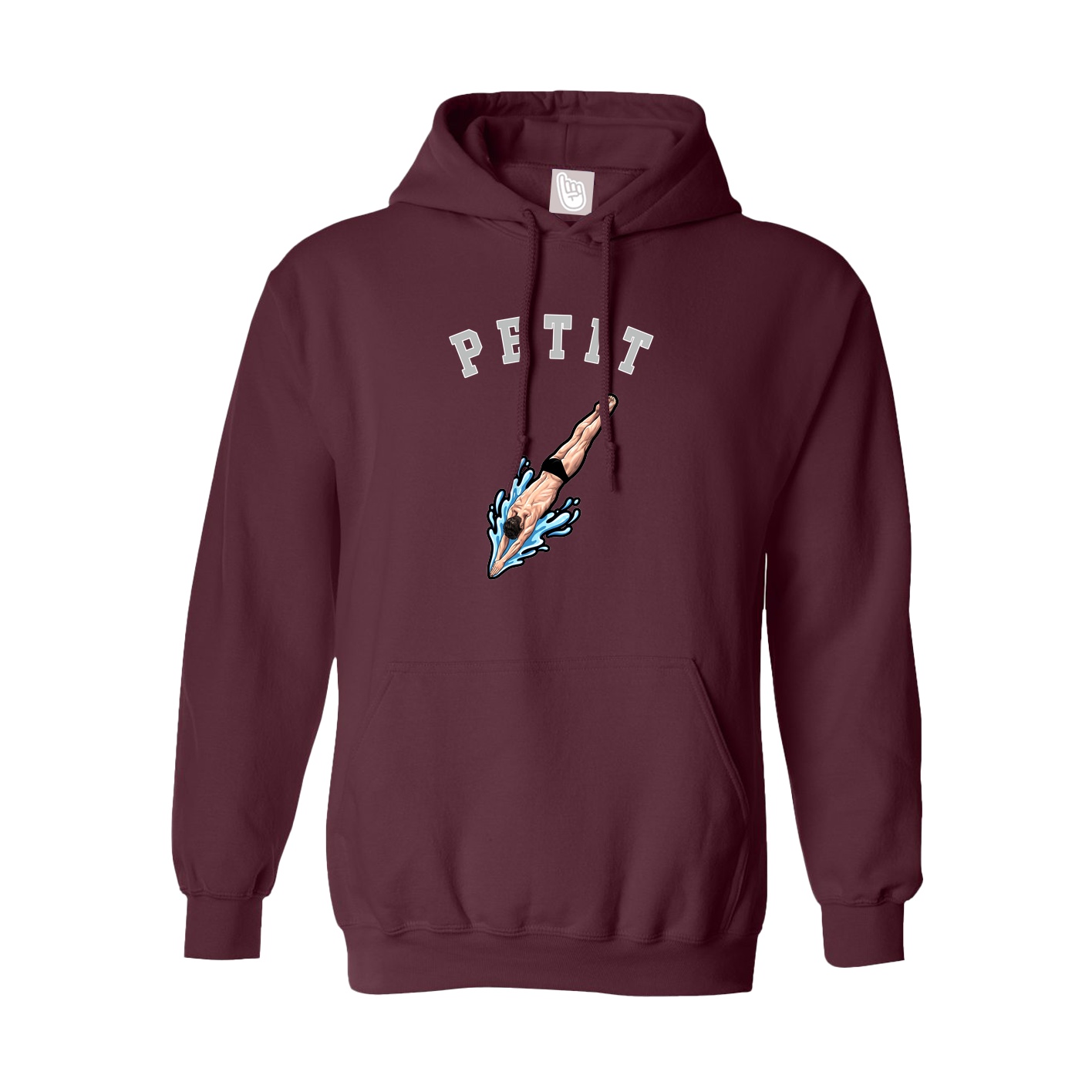 Youth Hoodie — Shirsey Arch in Maroon