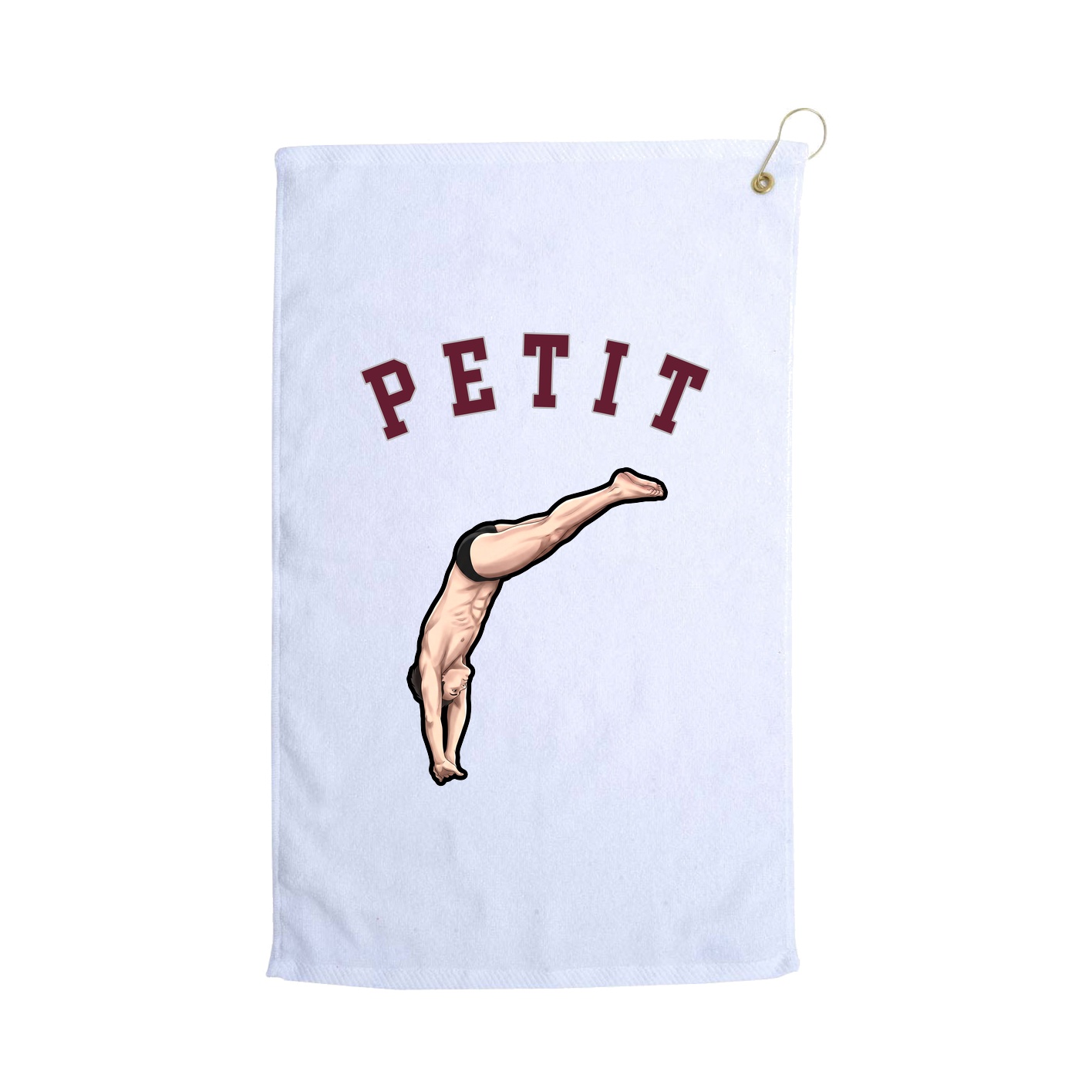 Golf Towel — Shirsey Arch in White