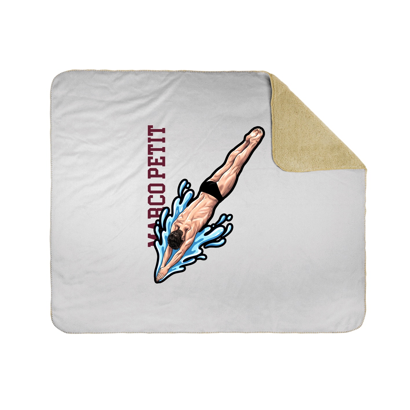 50x60 Sherpa Lined Throw Blanket