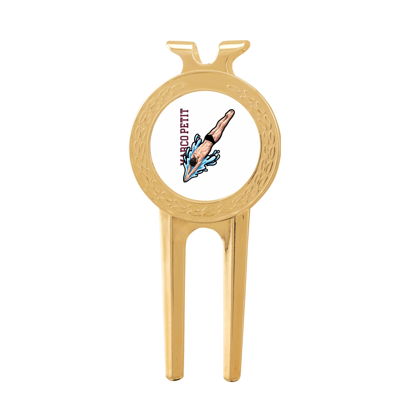 Divot Tool with Ball Marker — Name Vertical in Classic